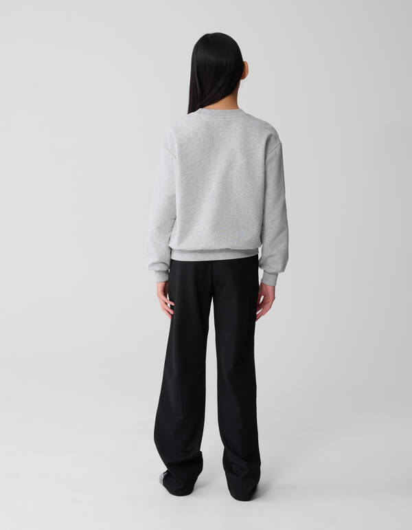 Embellished Sweater Grijs SHOEBY GIRLS