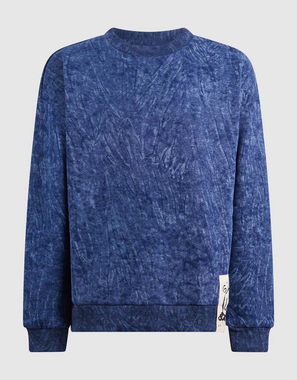 Washed Sweater Blauw SHOEBY BOYS