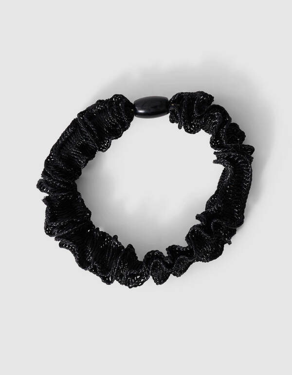 Ruffle Haarelastiek Zwart SHOEBY ACCESSOIRES