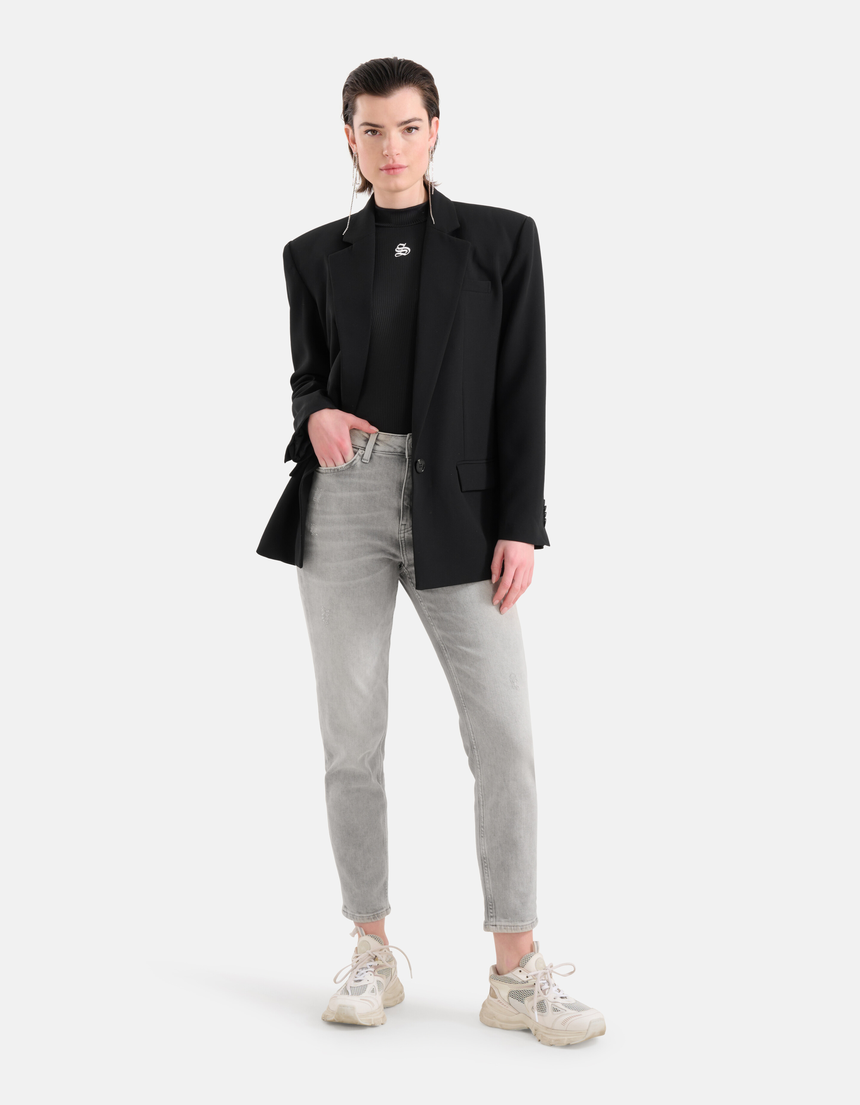 Tapered Fit Jeans Lichtgrijs L29 SHOEBY WOMEN