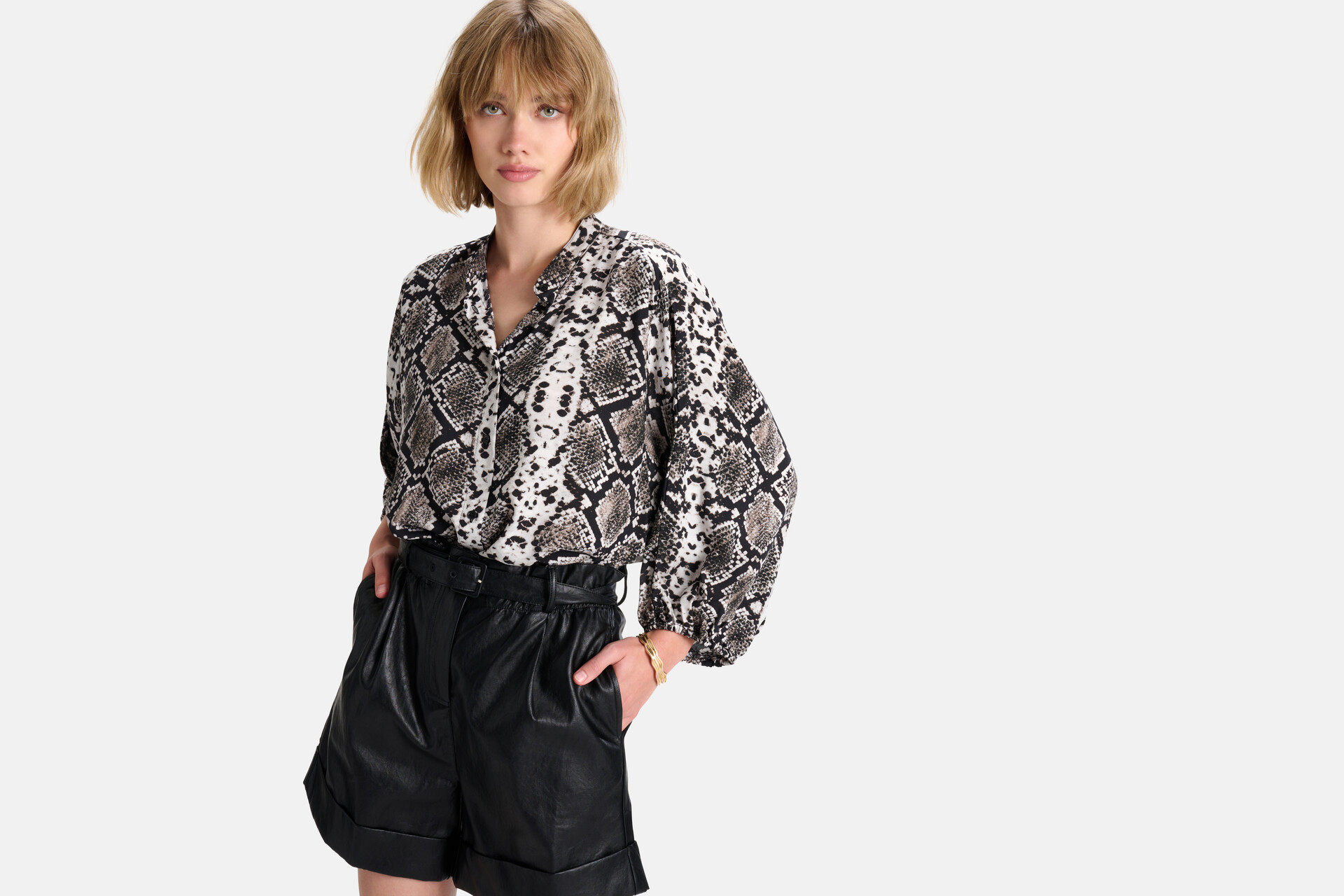 Slangenprint Blouse SHOEBY WOMEN