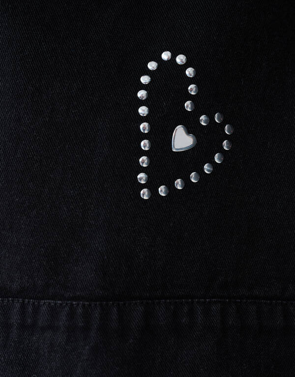Denim Studs Jack Donkergrijs SHOEBY GIRLS
