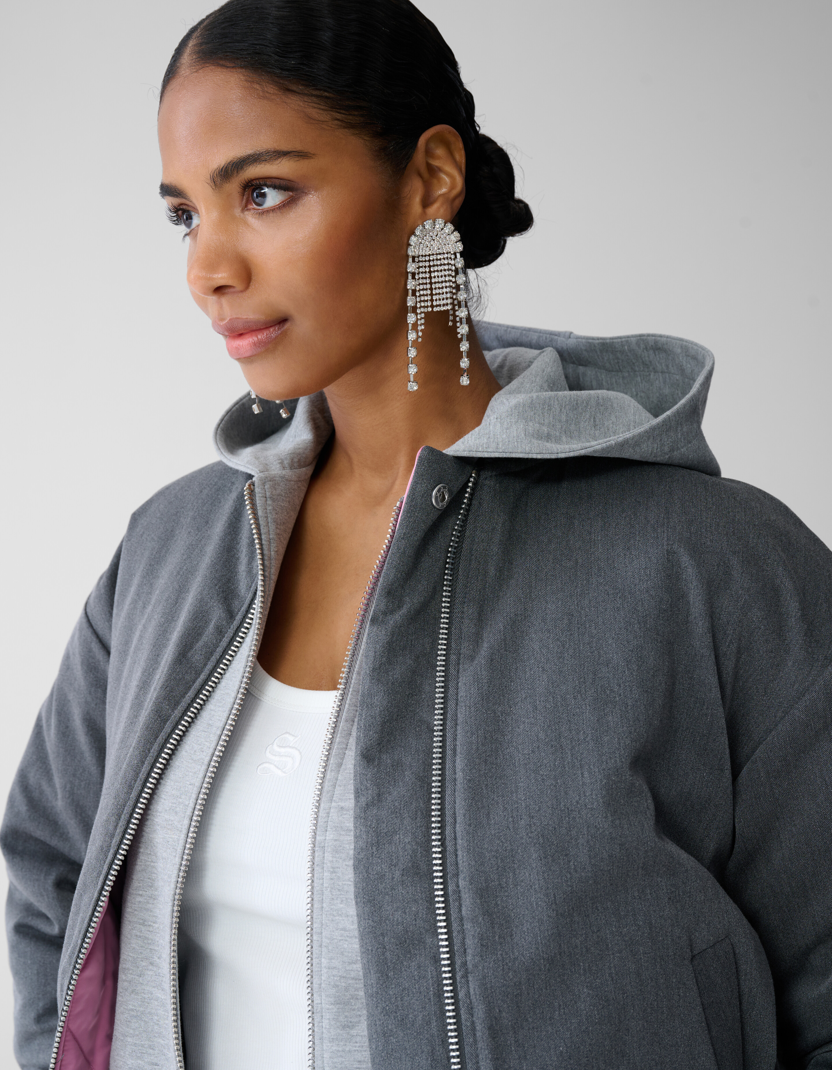 Reversible Bomber Jack Grijs By Fred SHOEBY WOMEN