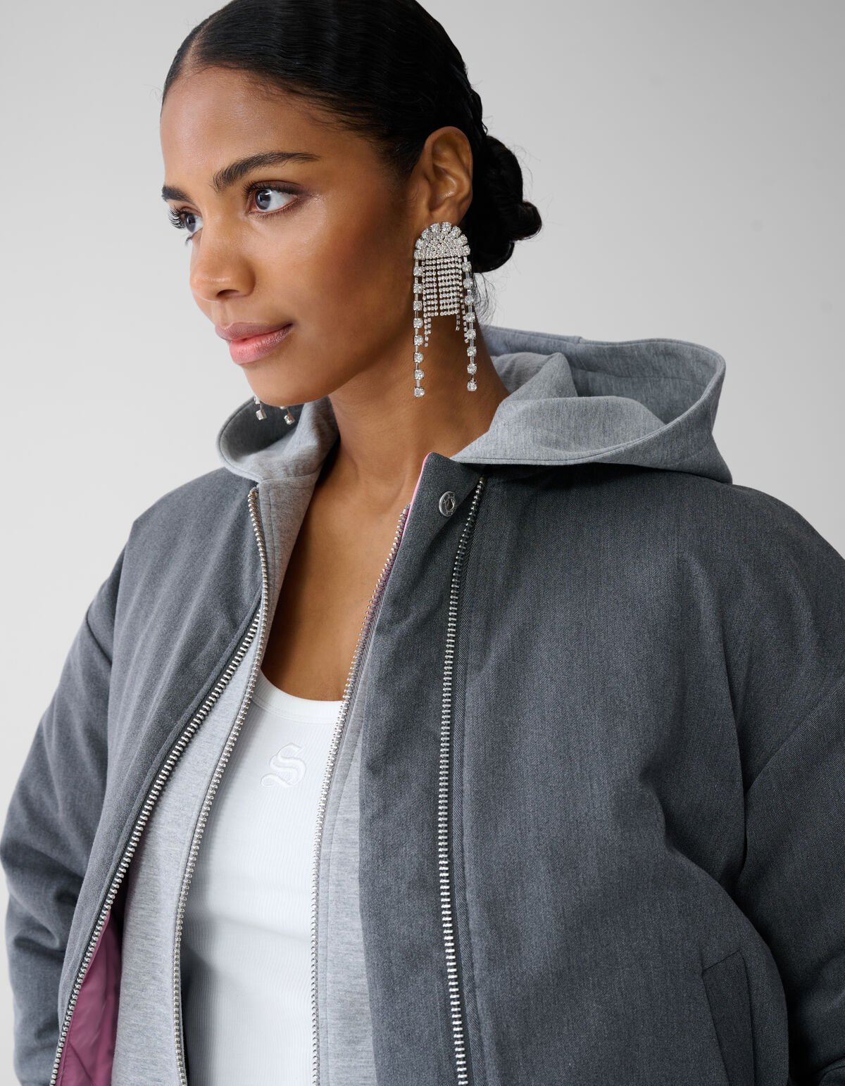 Reversible Bomber Jack Grijs By Fred SHOEBY WOMEN