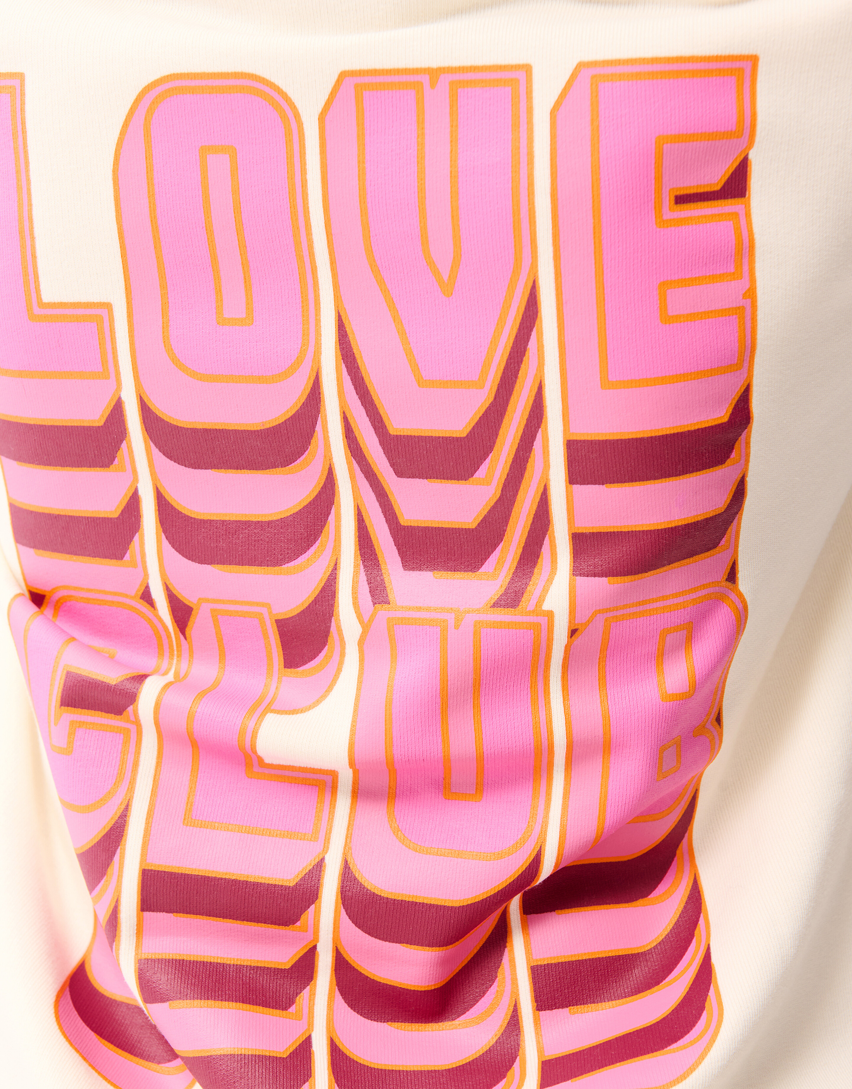 Love Club Artwork Hoodie Gebroken Wit SHOEBY GIRLS