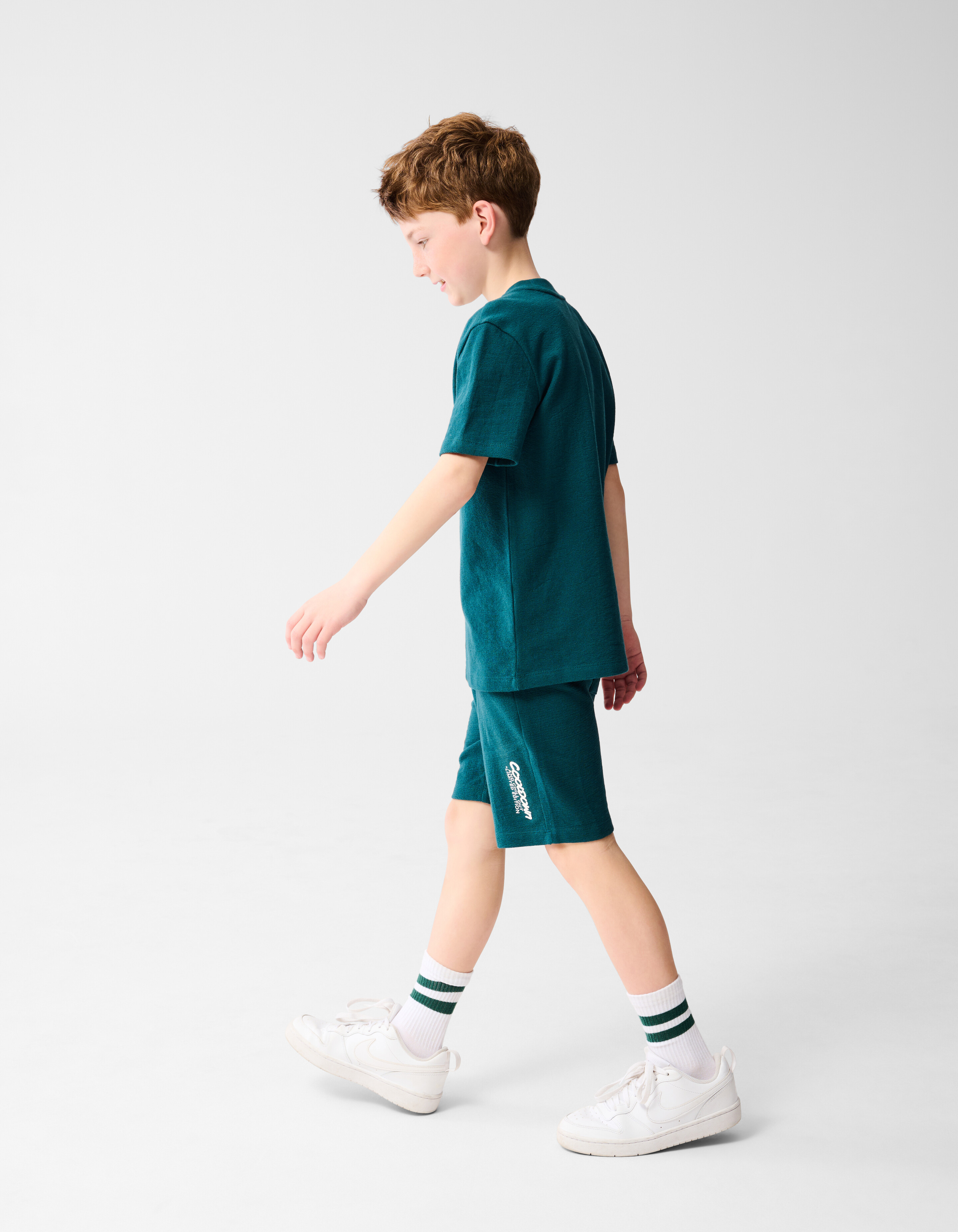 Tekst T-shirt Groen SHOEBY BOYS