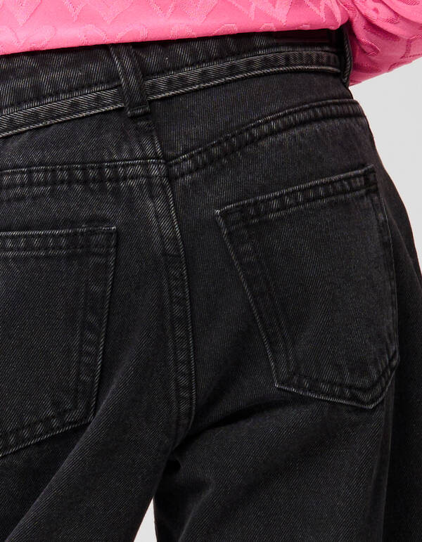 Mom Jeans Zwart SHOEBY GIRLS
