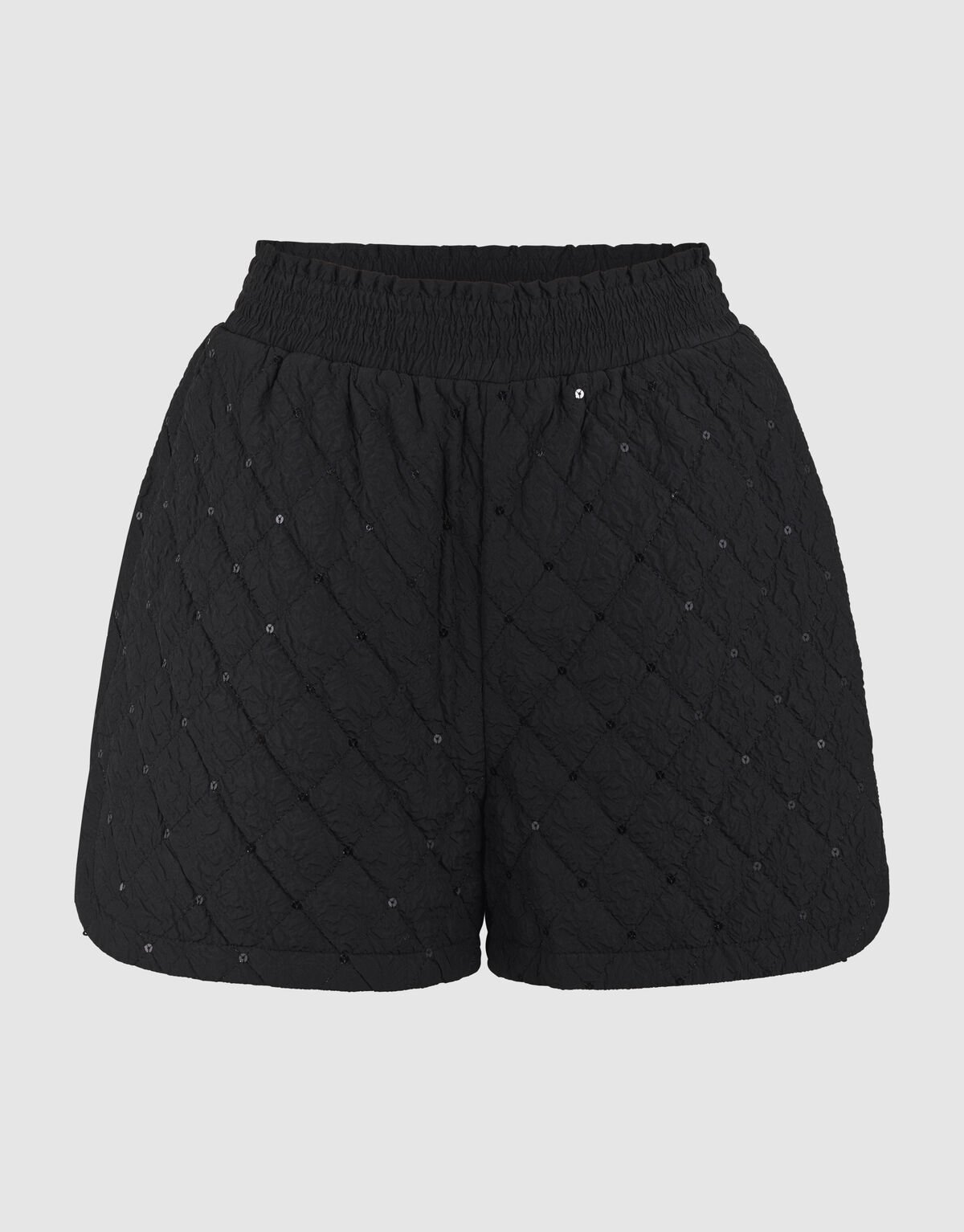 Quilted Embellished Short Zwart SHOEBY WOMEN