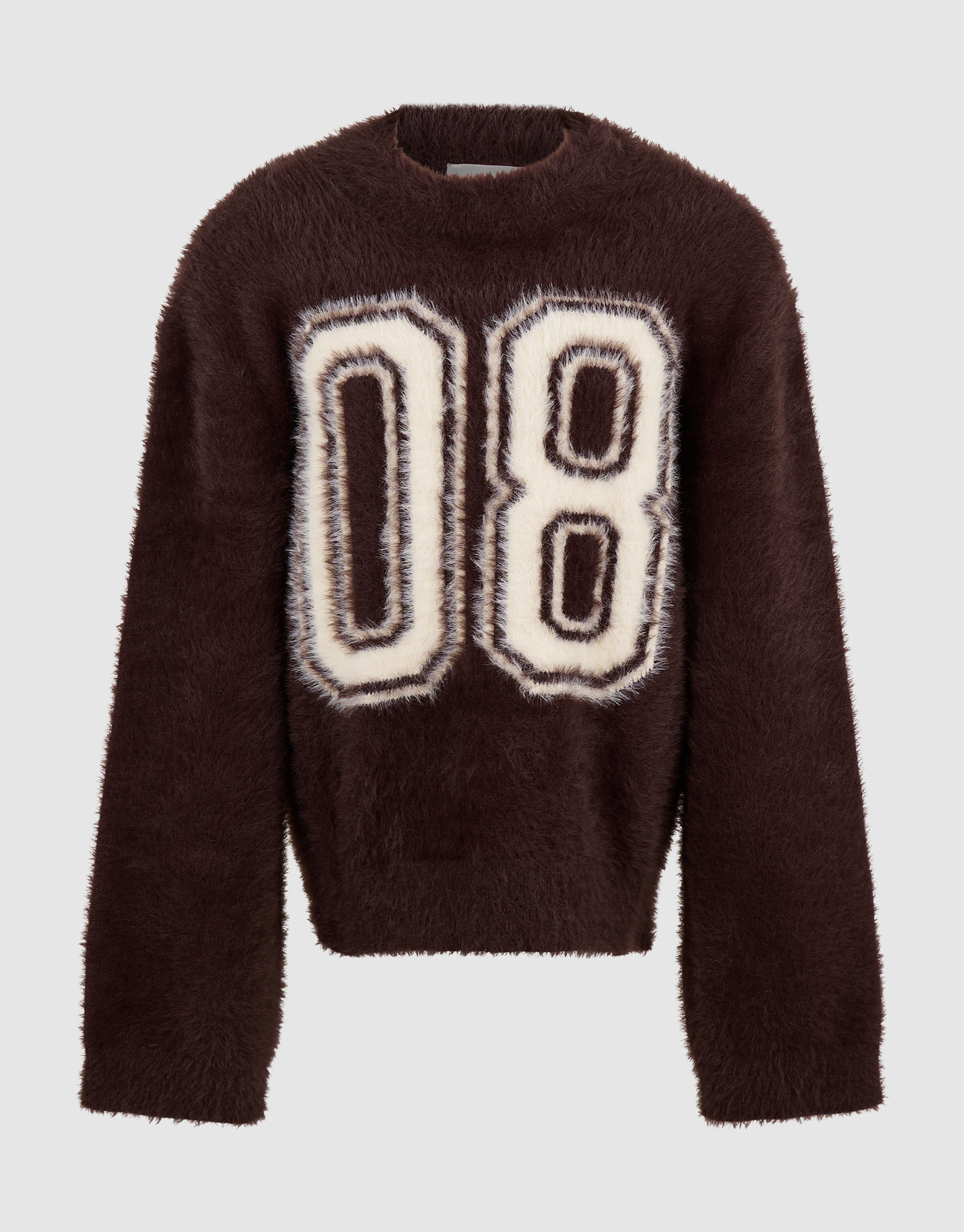 Hairy Varsity Gebreide Trui Donkerbruin SHOEBY GIRLS