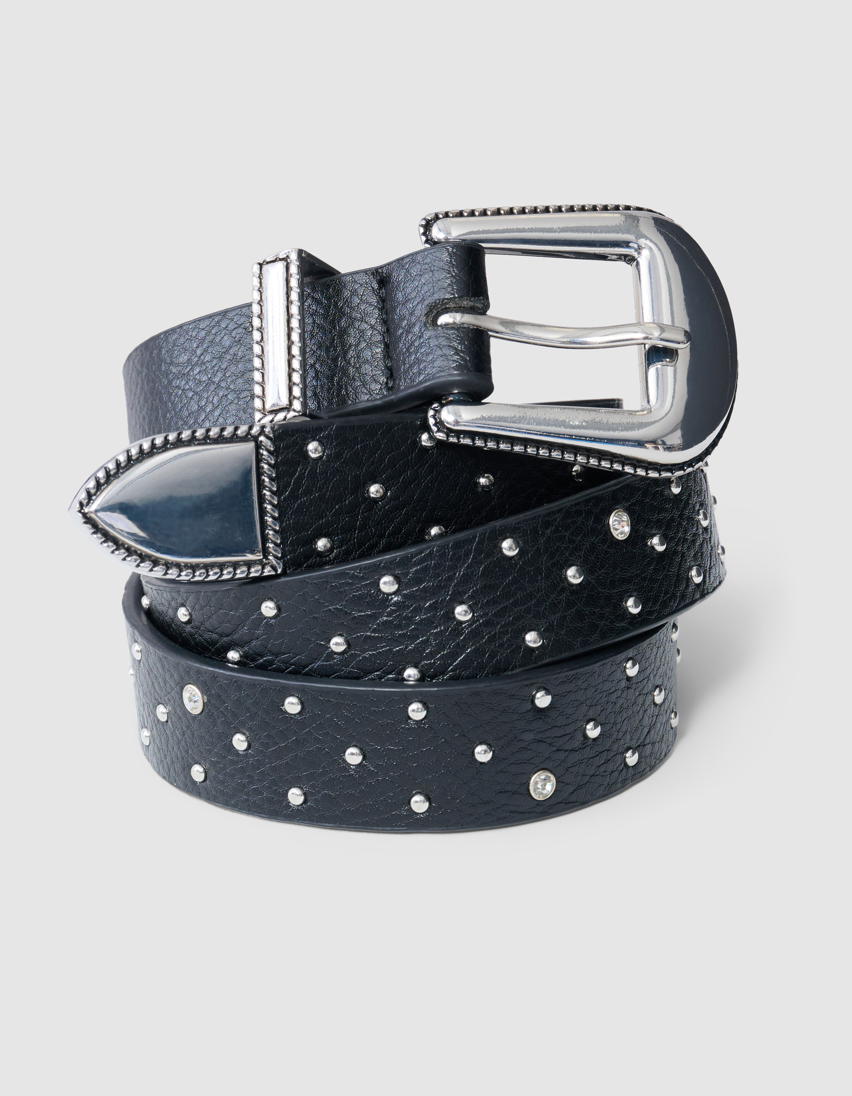 Strass Riem Zilver SHOEBY ACCESSOIRES