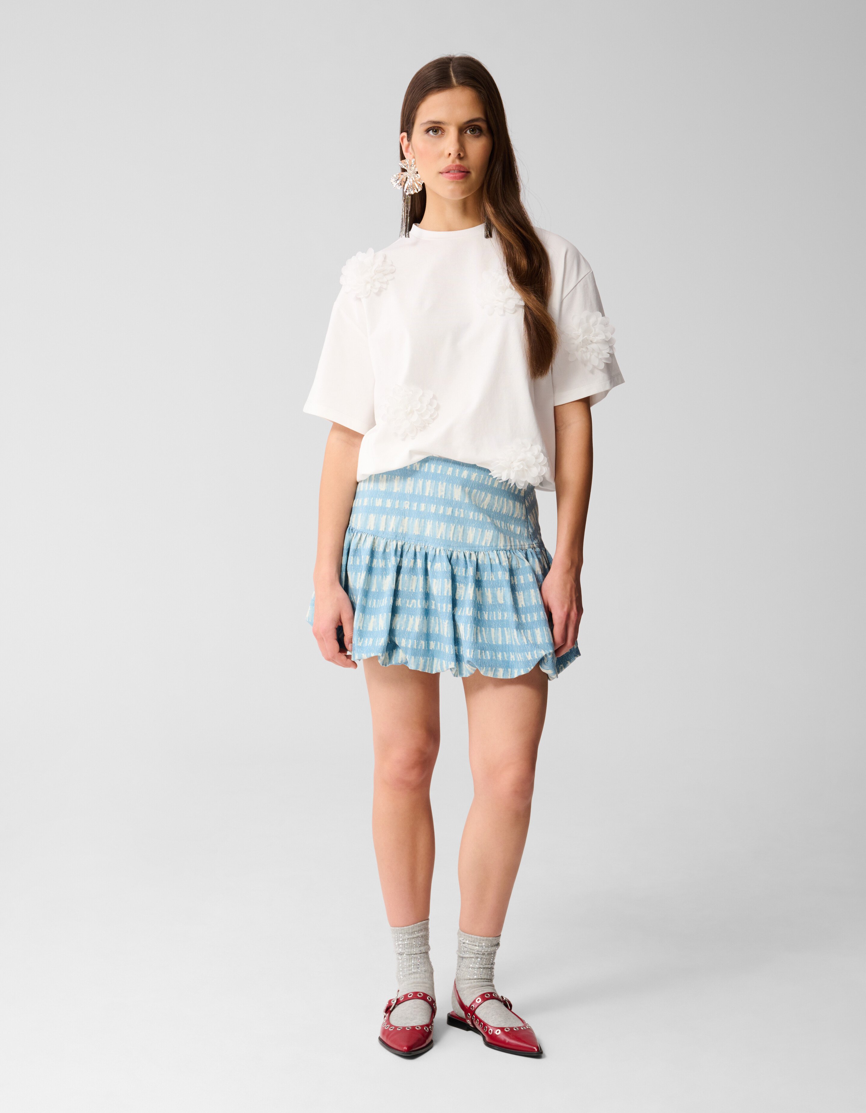 Denim Mini Rok Blauw By Lizzy SHOEBY WOMEN