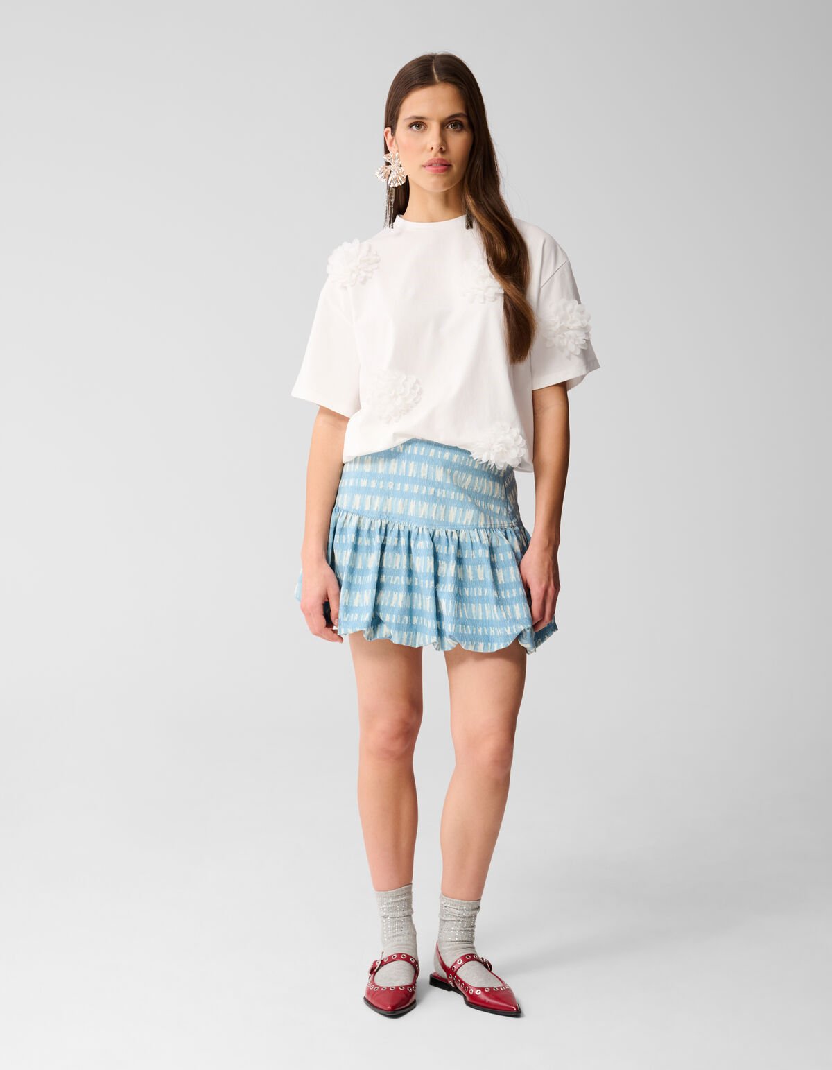 Denim Mini Rok Blauw By Lizzy SHOEBY WOMEN