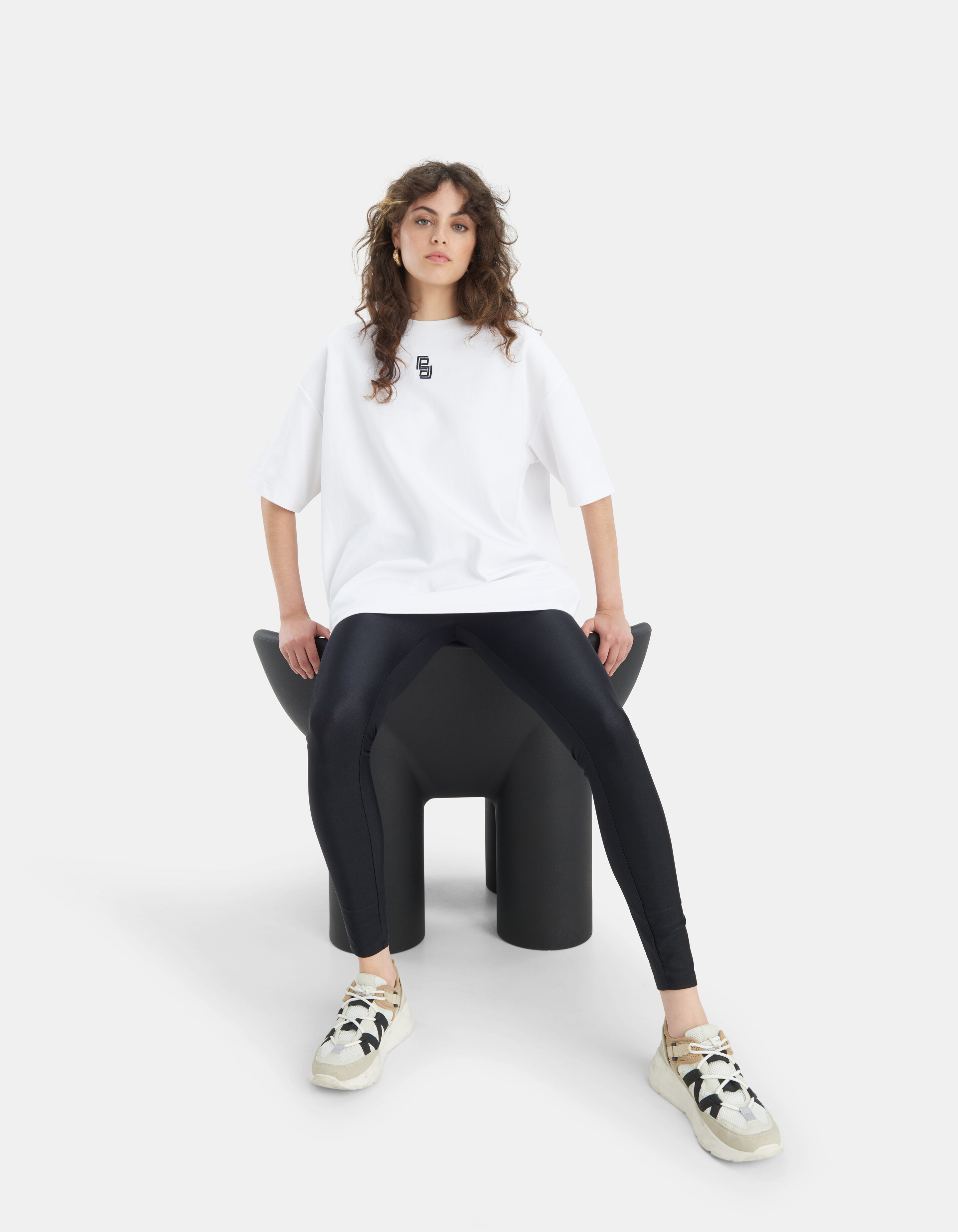 Glanzende Legging Zwart EKSEPT