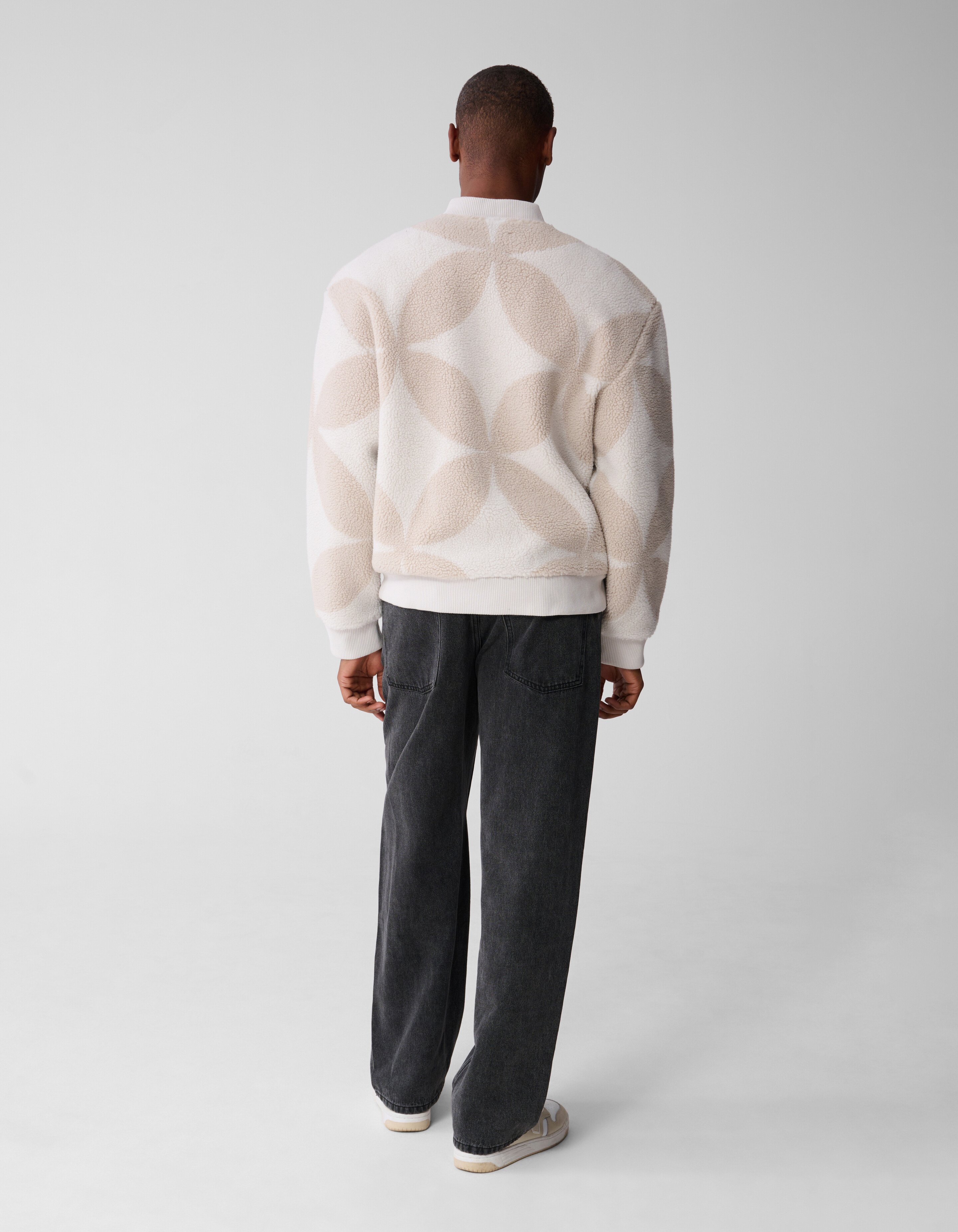 Baggy Fit Jeans Donkergrijs SHOEBY MEN