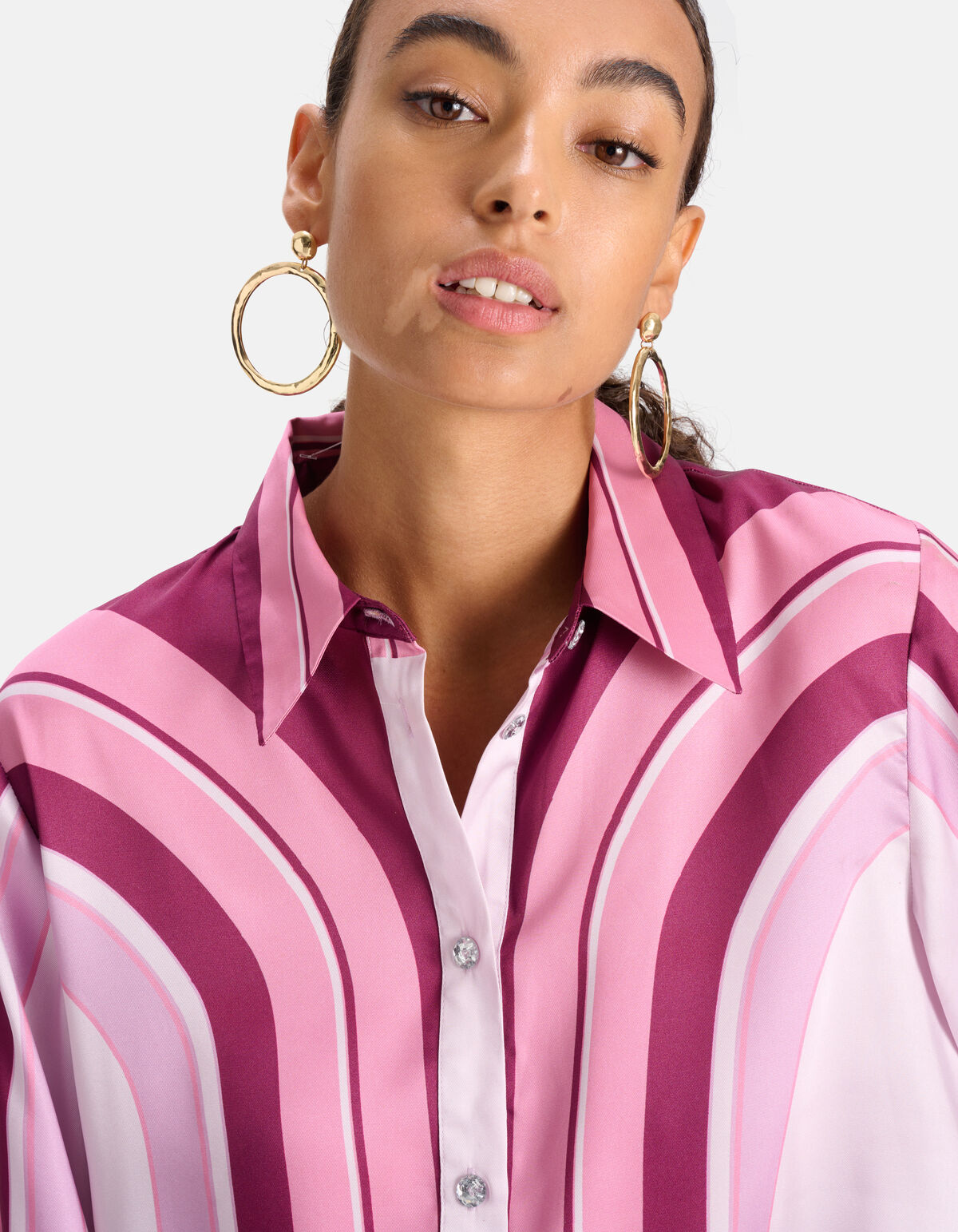 Gestreepte Blouse Roze SHOEBY WOMEN