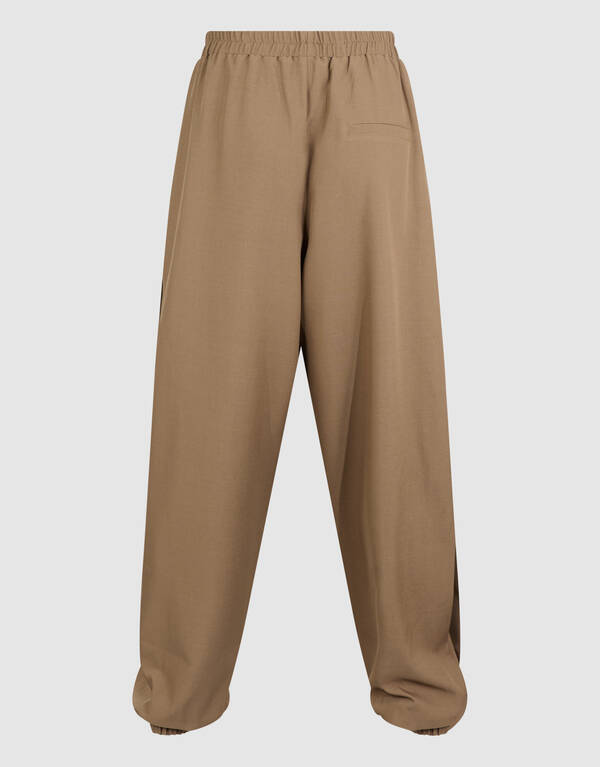 Pleat Balloon Fit Broek Bruin SHOEBY WOMEN
