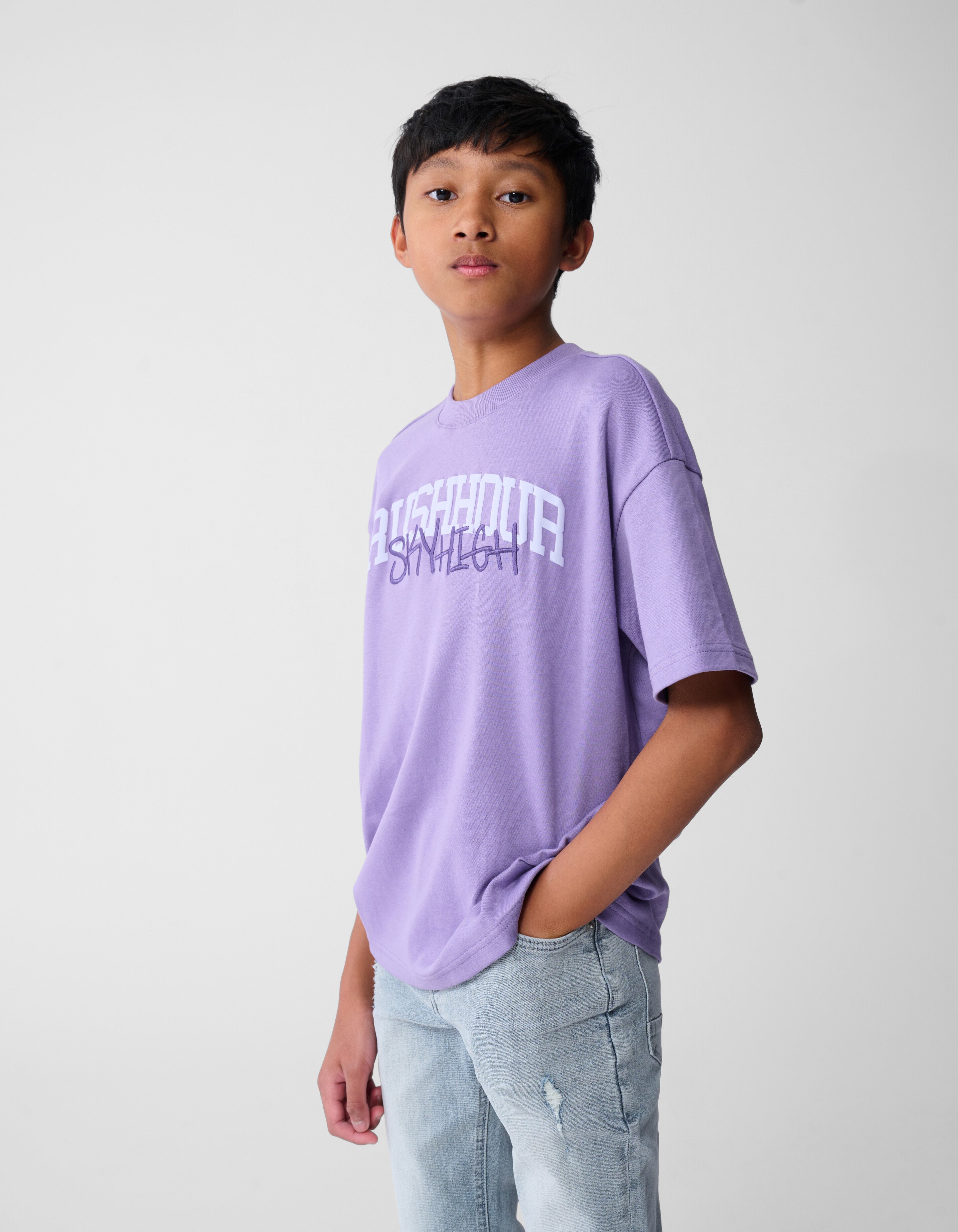 Rush Hour Artwork T-shirt Paars SHOEBY BOYS