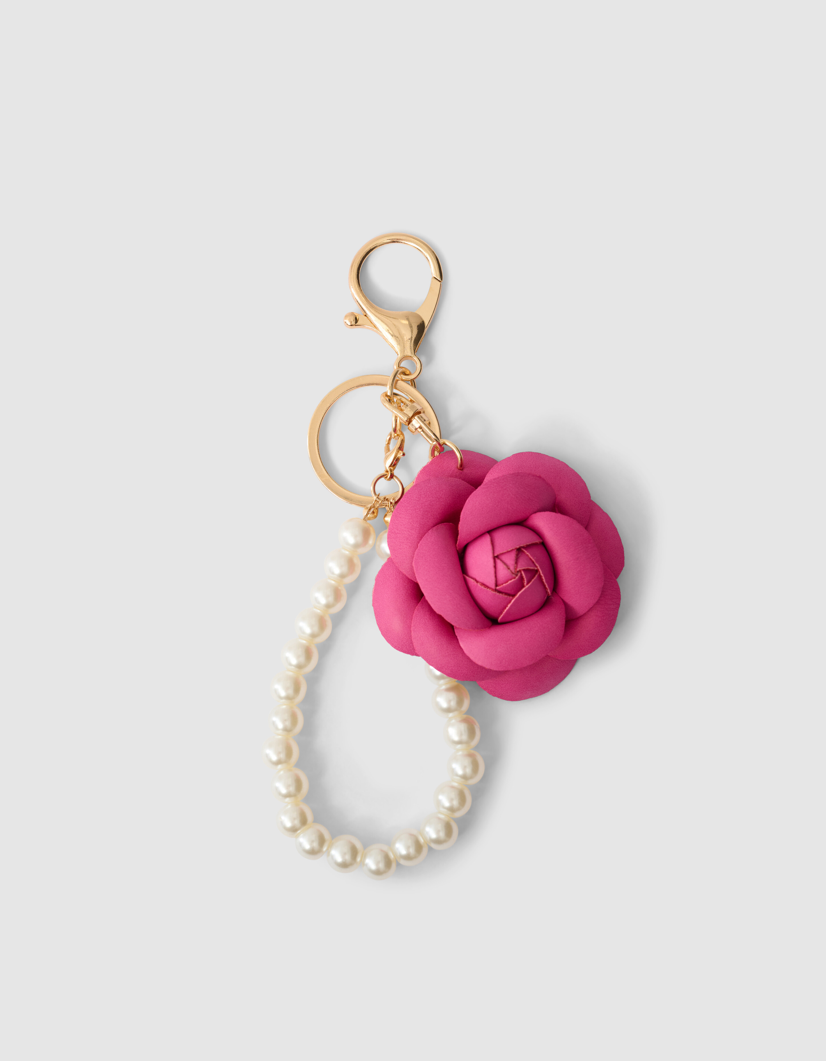Roos Sleutelhanger Roze SHOEBY ACCESSOIRES