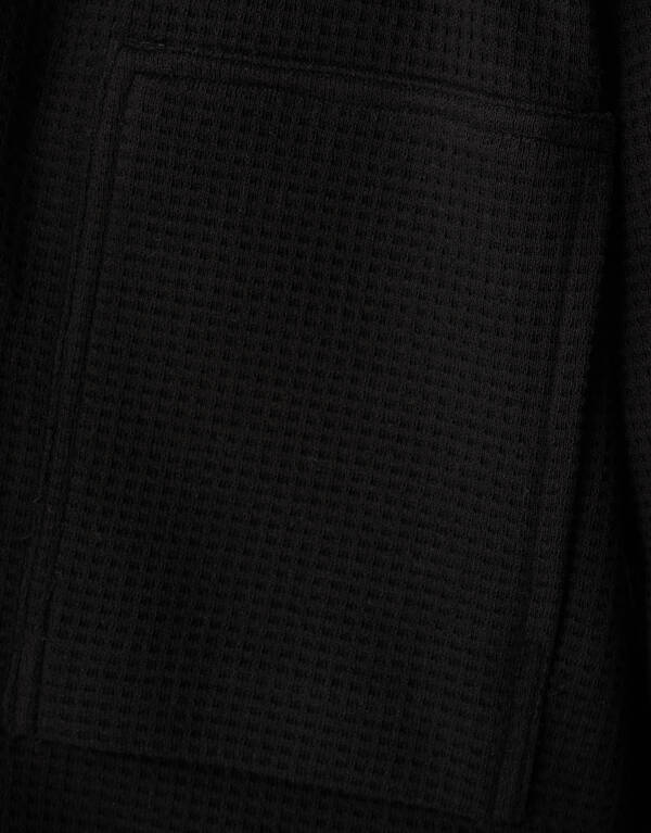 Waffle Overshirt Zwart SHOEBY MEN