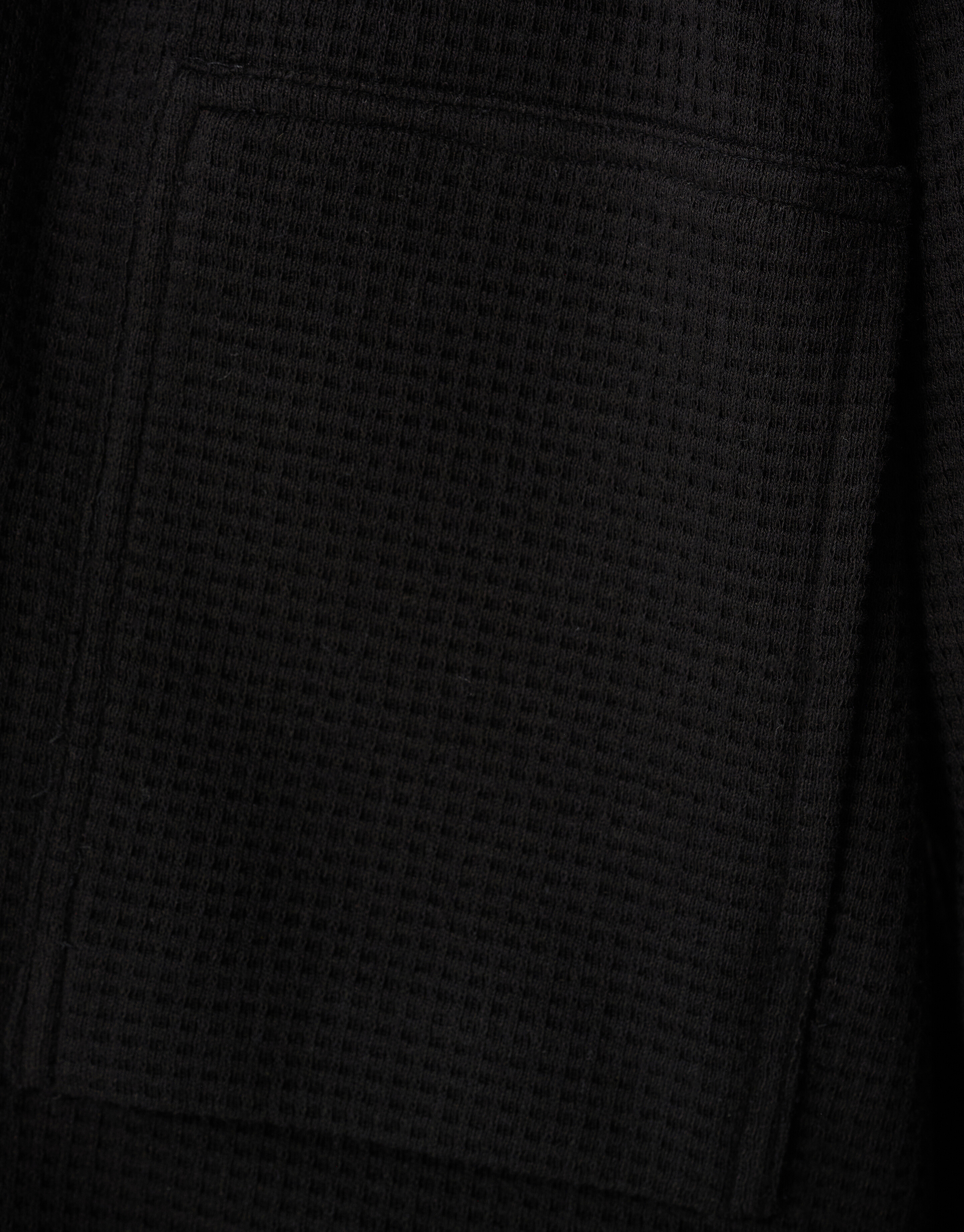 Waffle Overshirt Zwart SHOEBY MEN