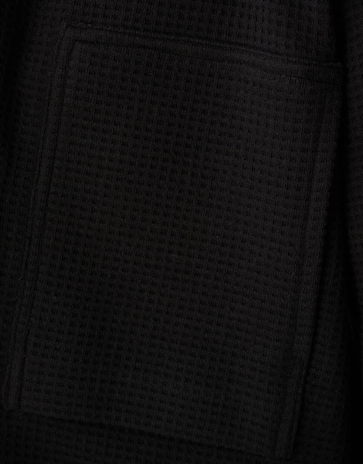 Waffle Overshirt Zwart SHOEBY MEN
