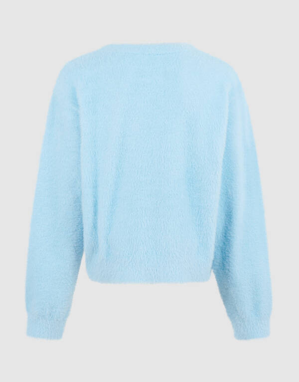 Fluffy Trui Lichtblauw SHOEBY GIRLS