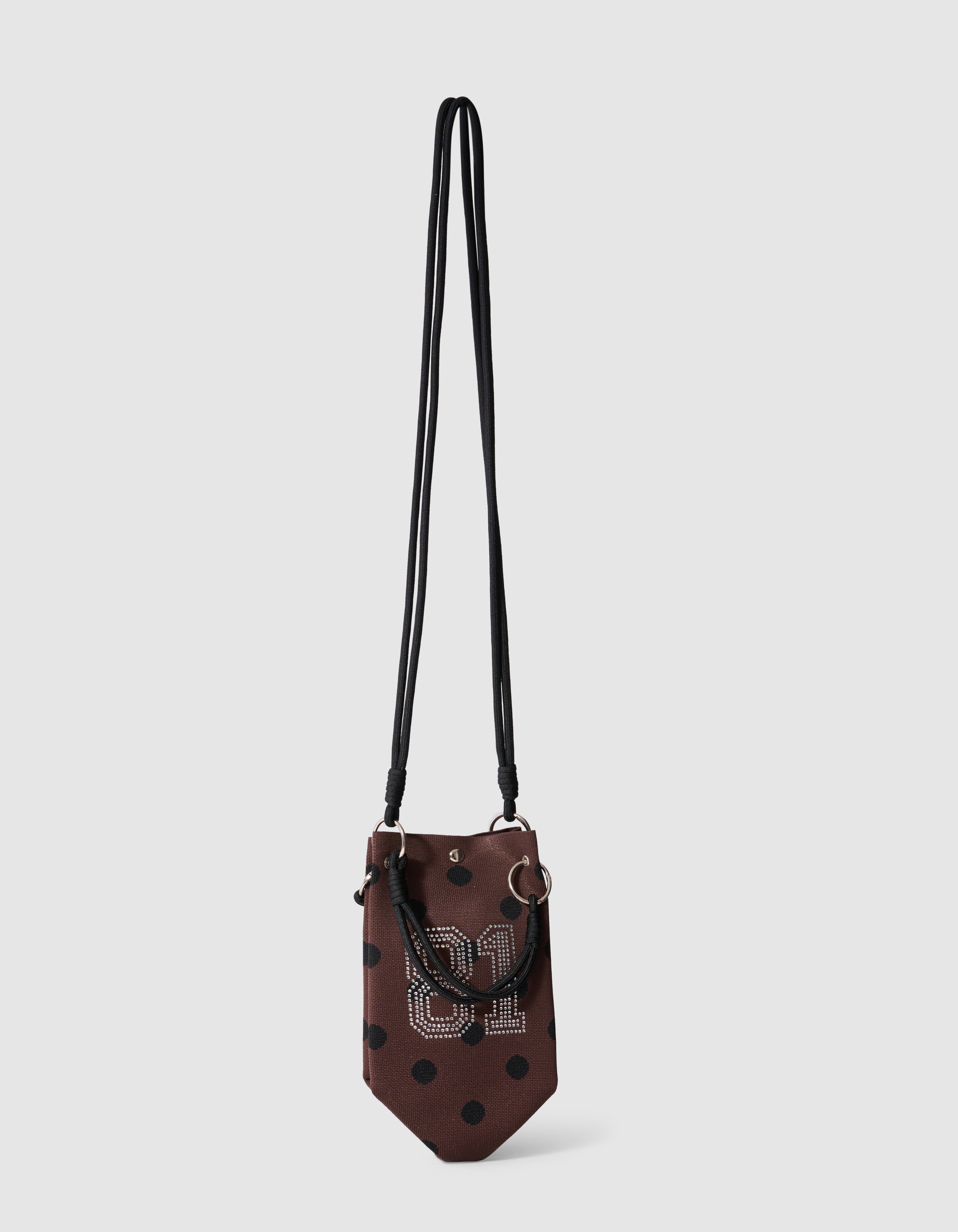 Gebreide Tas Met Cijfer En Stippen Bruin SHOEBY ACCESSOIRES