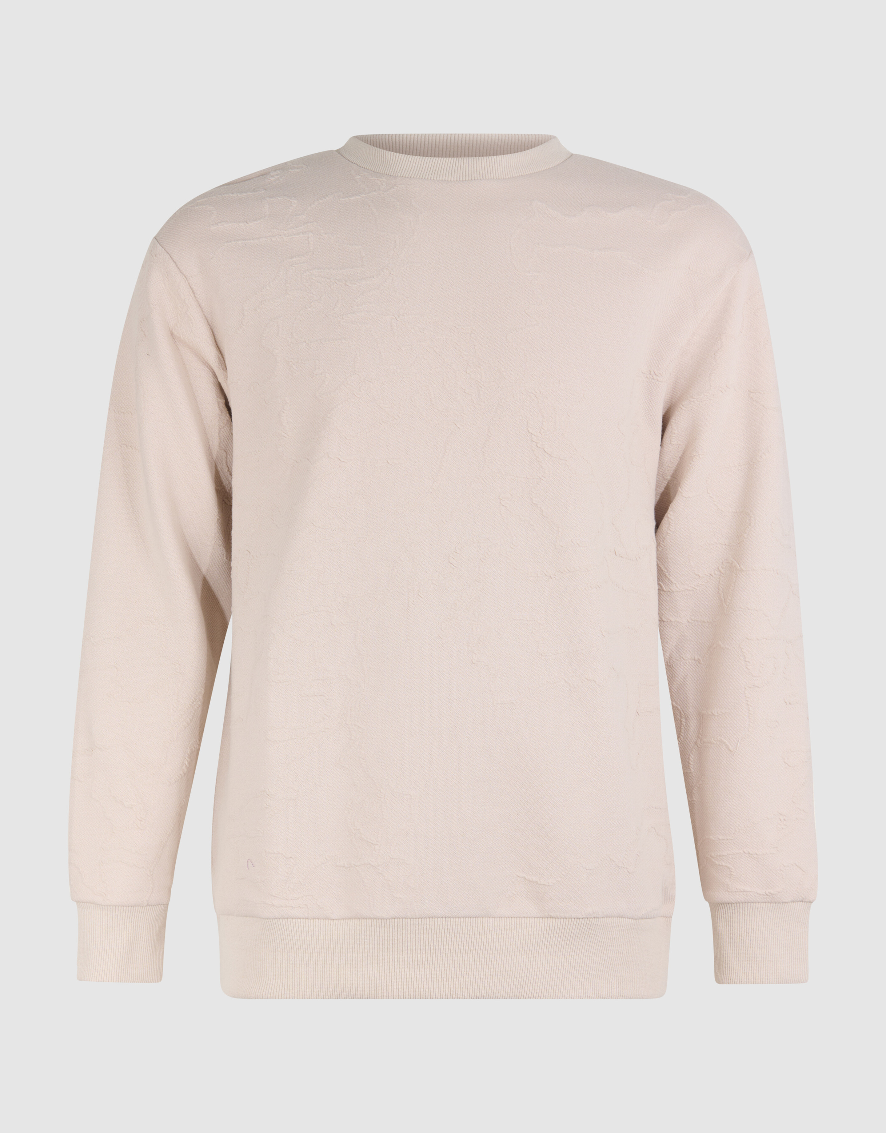 Structuur Sweater Gebroken Wit SHOEBY MEN