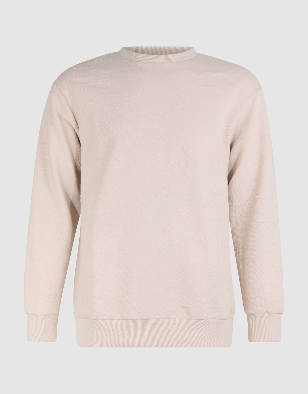 Structuur Sweater Gebroken Wit SHOEBY MEN