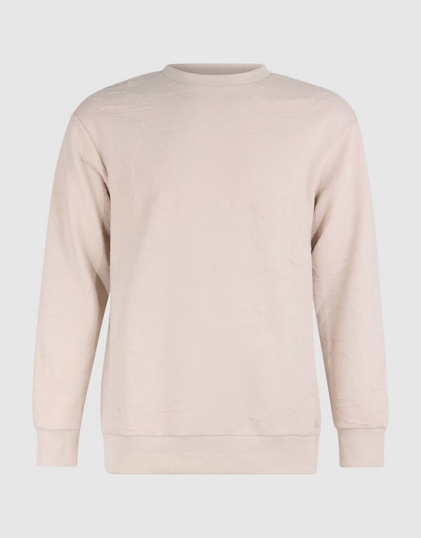 Structuur Sweater Gebroken Wit SHOEBY MEN
