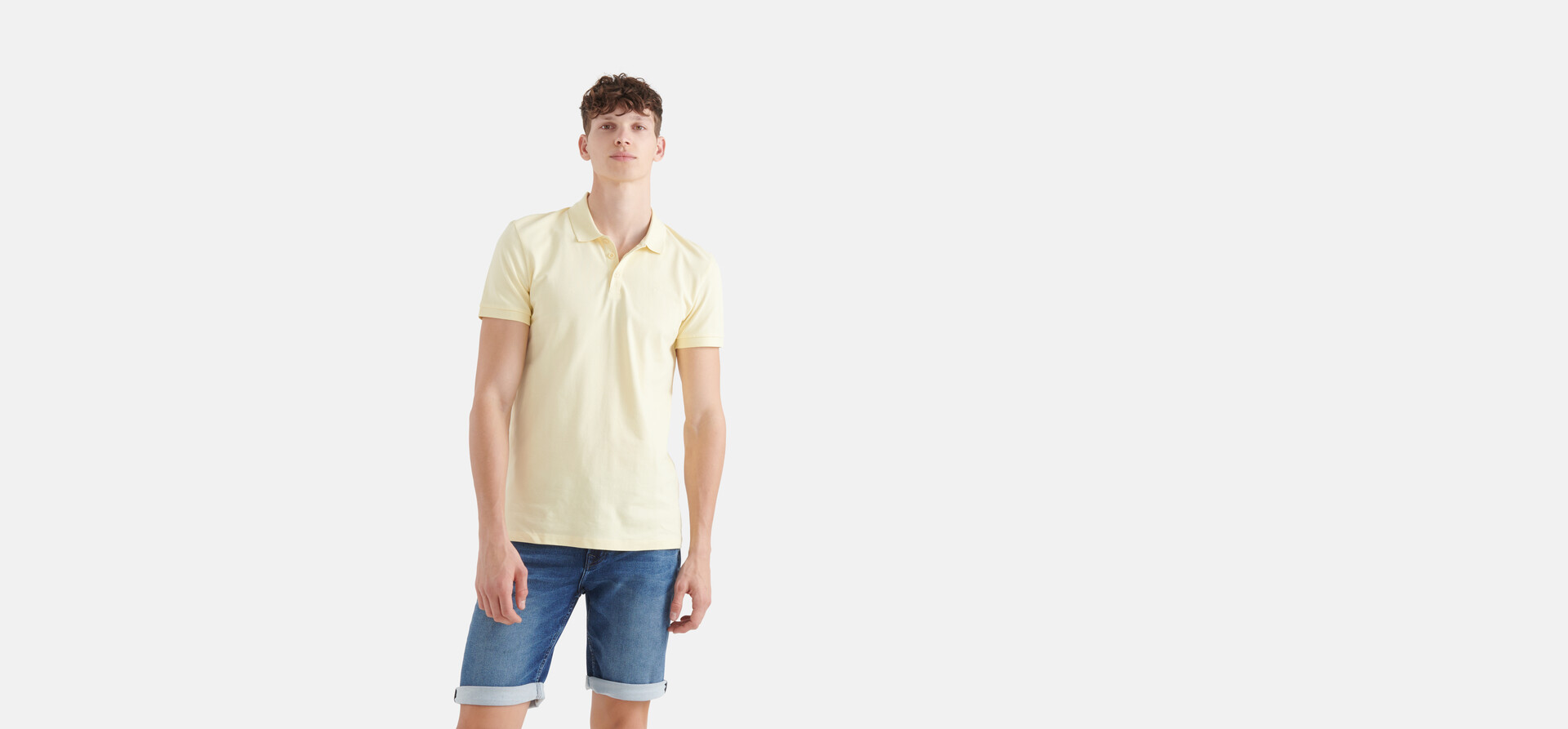 Basis Polo Lichtgeel SHOEBY MEN