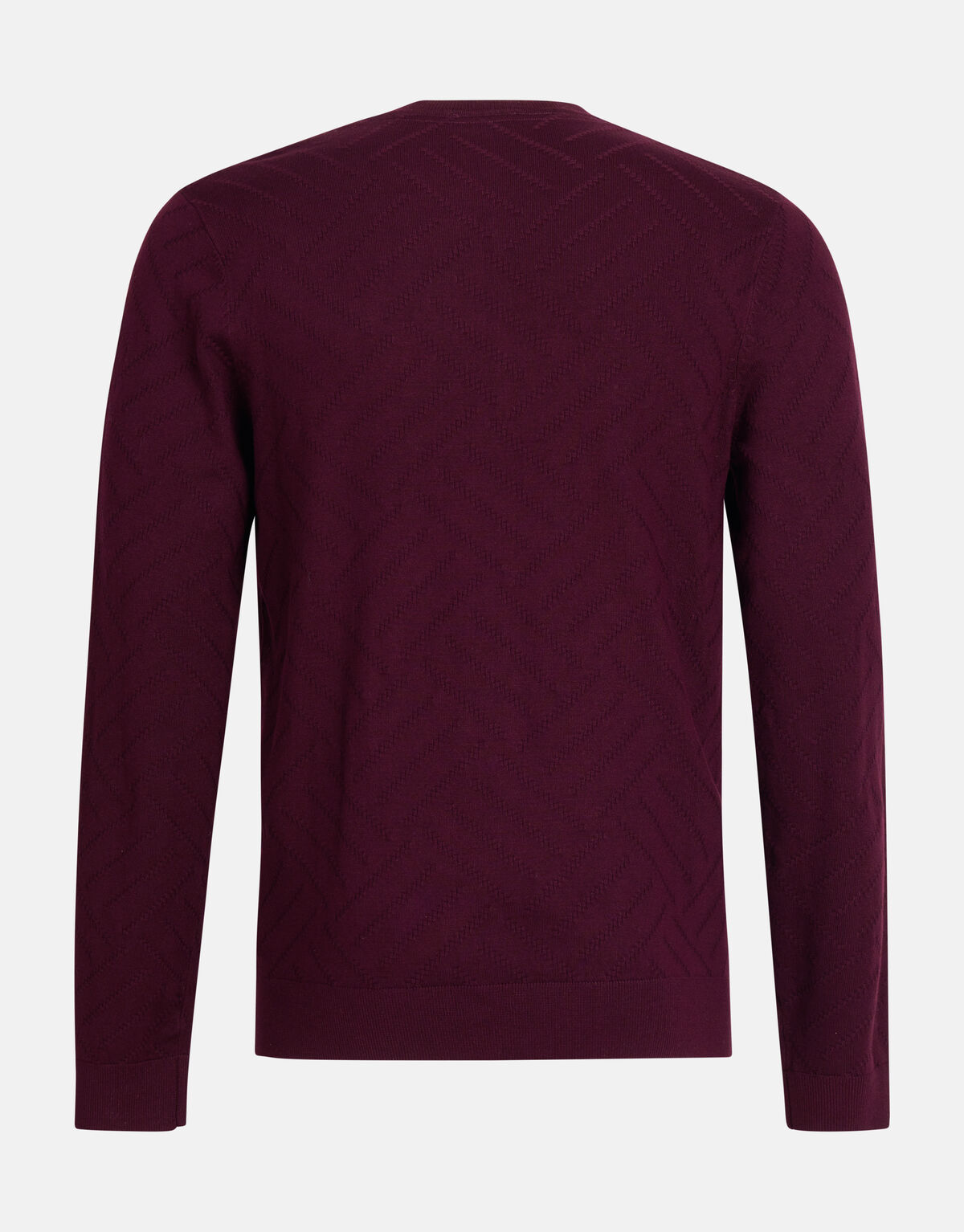 Diagonaal Trui Bordeaux SHOEBY MEN