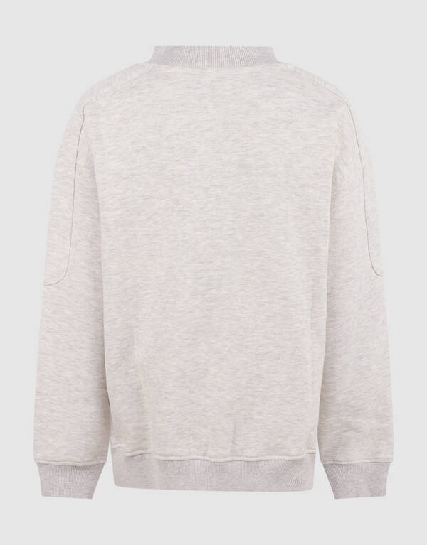 Oversized Fit Artwork Sweater Lichtgrijs SHOEBY BOYS
