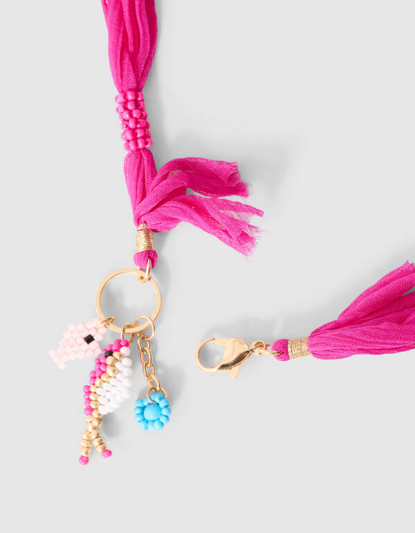Scarf Beads Ketting Roze SHOEBY GIRLS