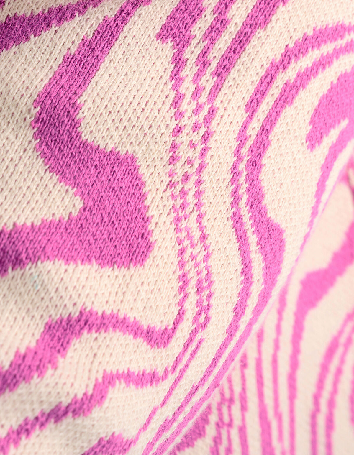 Jacquard Swirl Trui Roze SHOEBY WOMEN