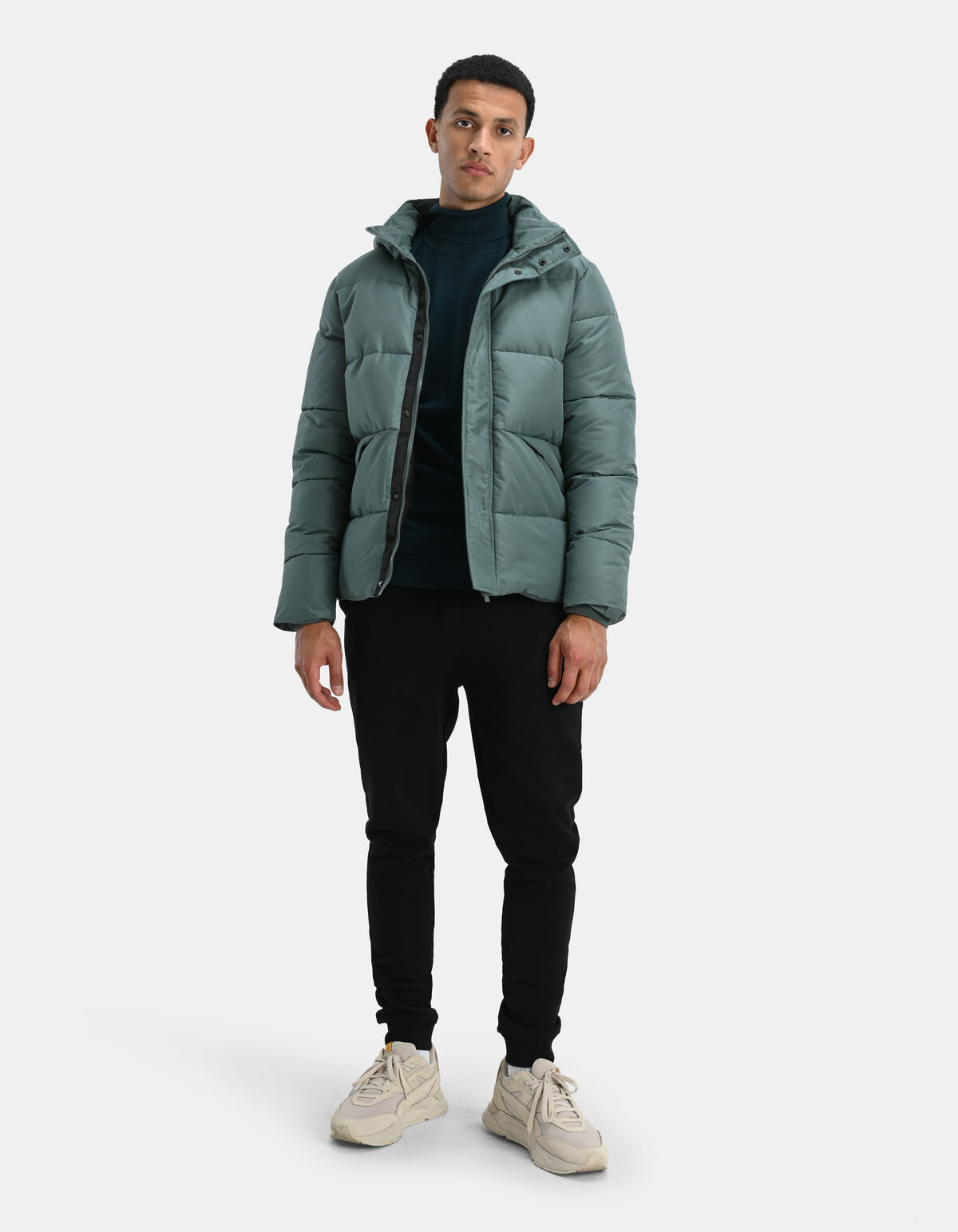 Uni Puffer Jas Groen SHOEBY MEN