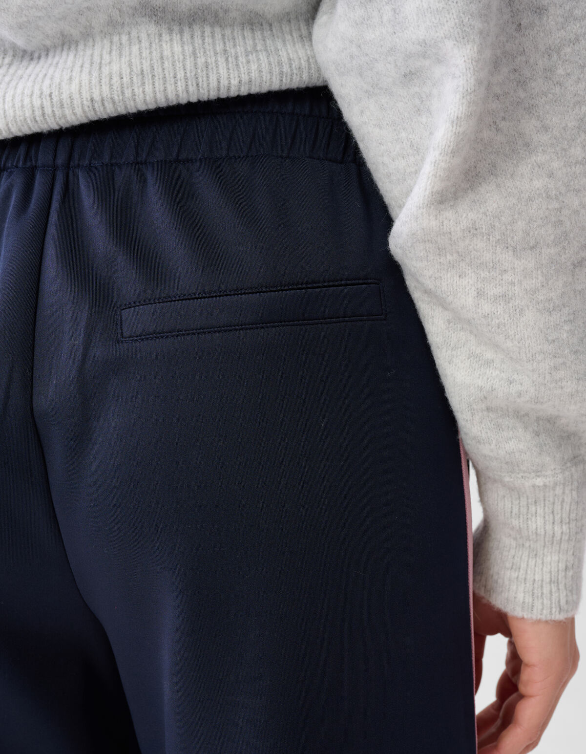 Sporty Wide Leg Broek Donkerblauw SHOEBY WOMEN