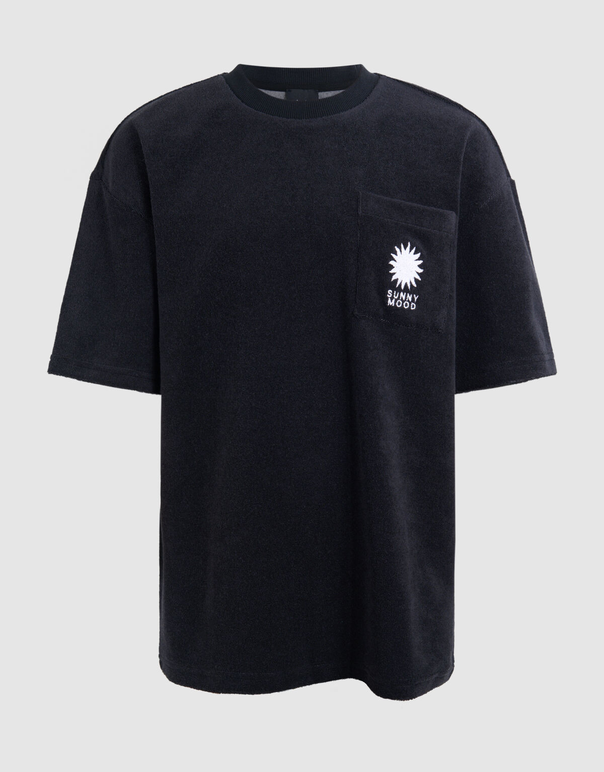 Towling T-shirt Zwart SHOEBY BOYS