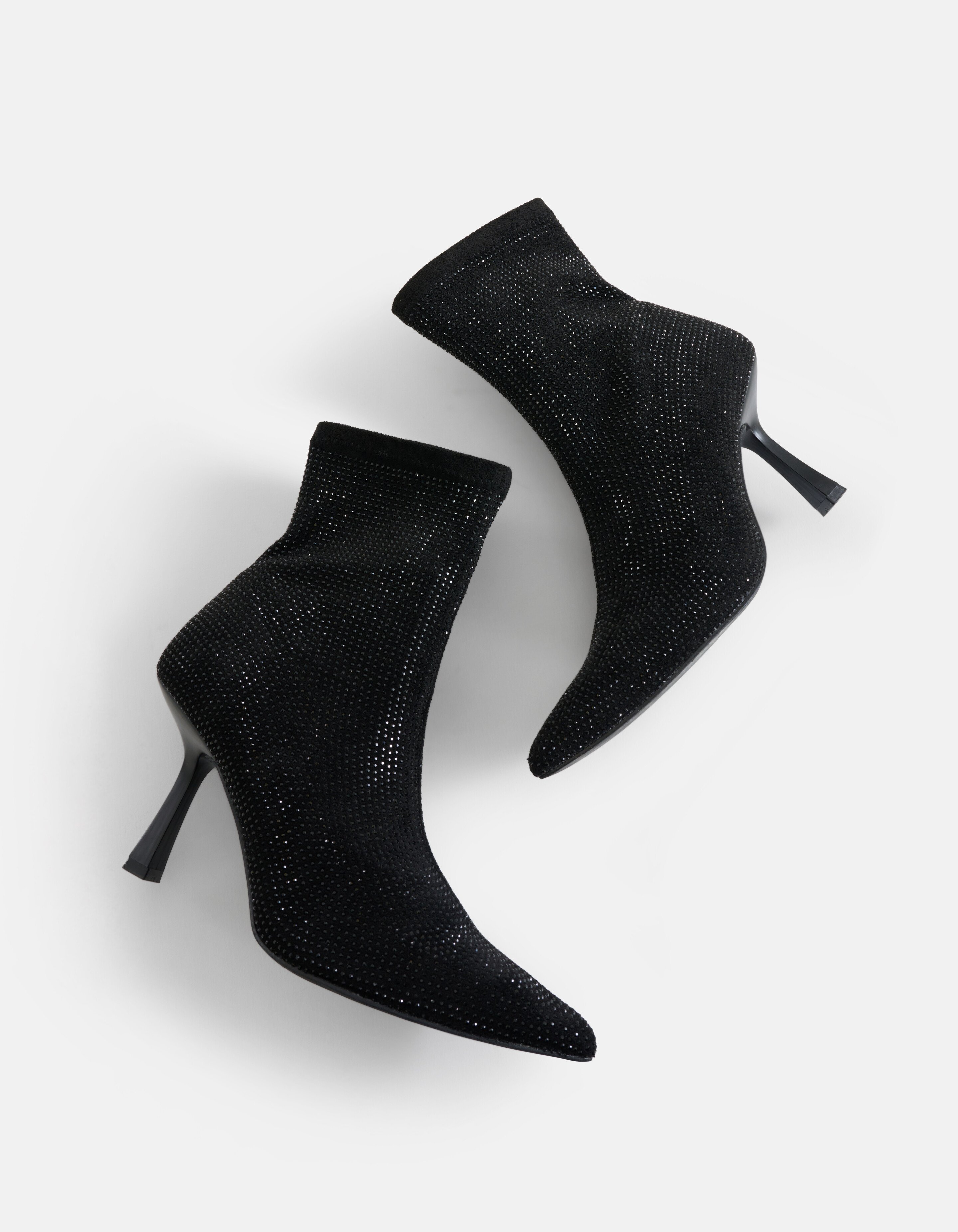 Strass Enkellaars Zwart SHOEBY SHOES