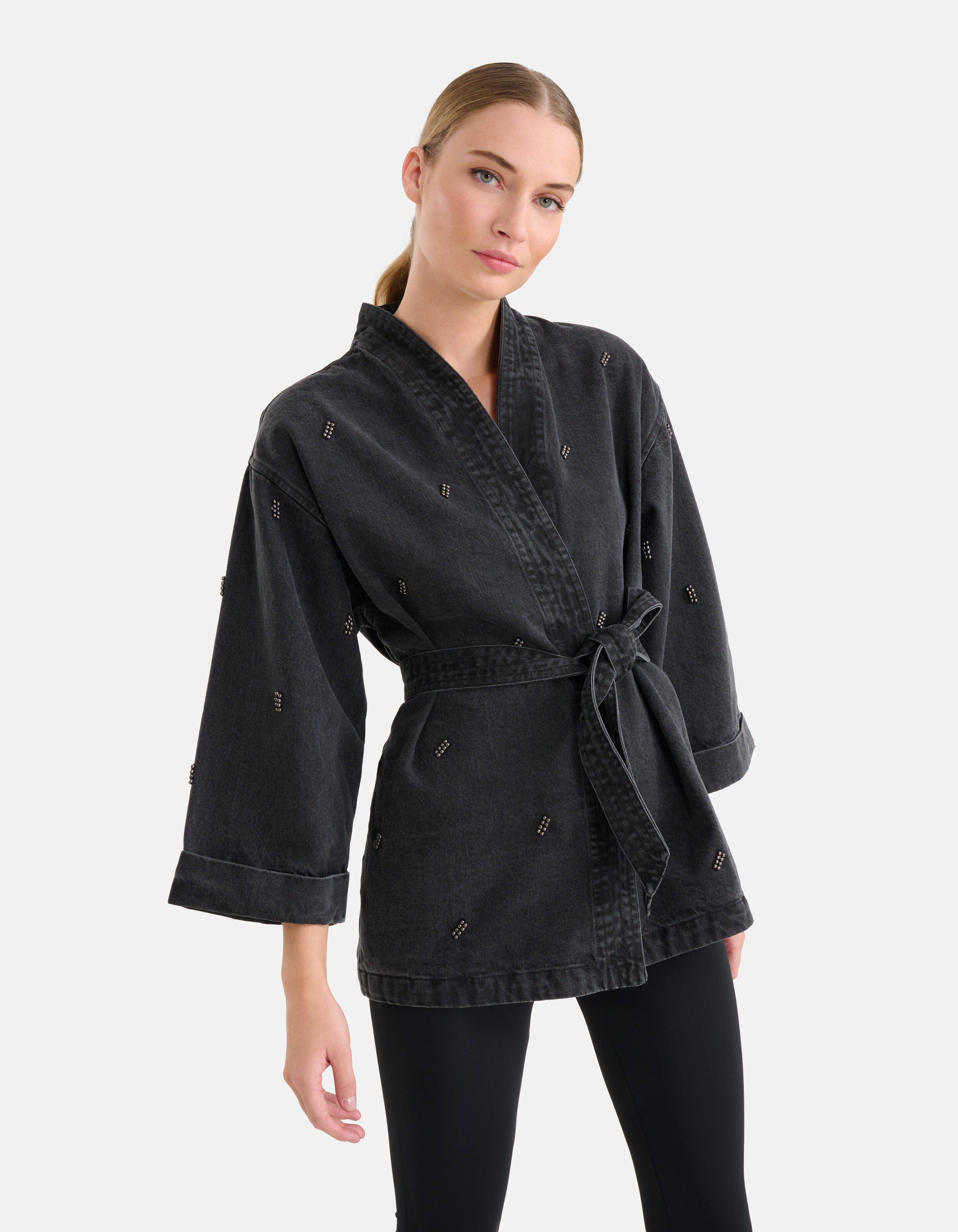 Washed Denim Kimono By Mieke SHOEBY WOMEN