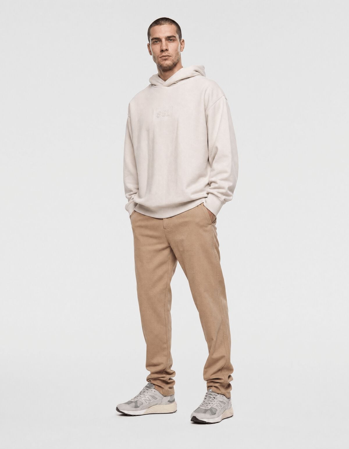 Keper Structuur Broek Lichtbruin SHOEBY MEN
