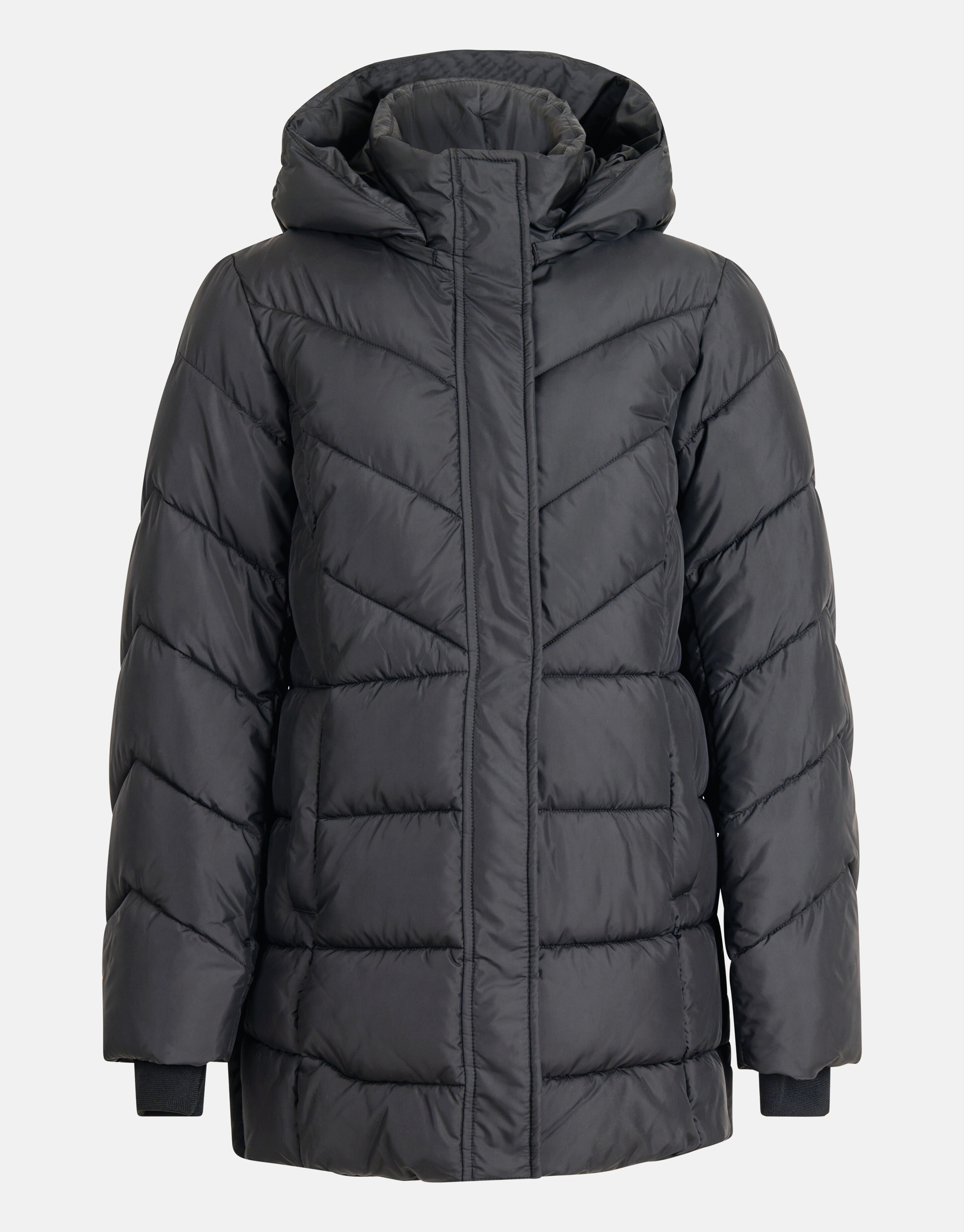 Diagonale Puffer Jas Zwart SHOEBY WOMEN