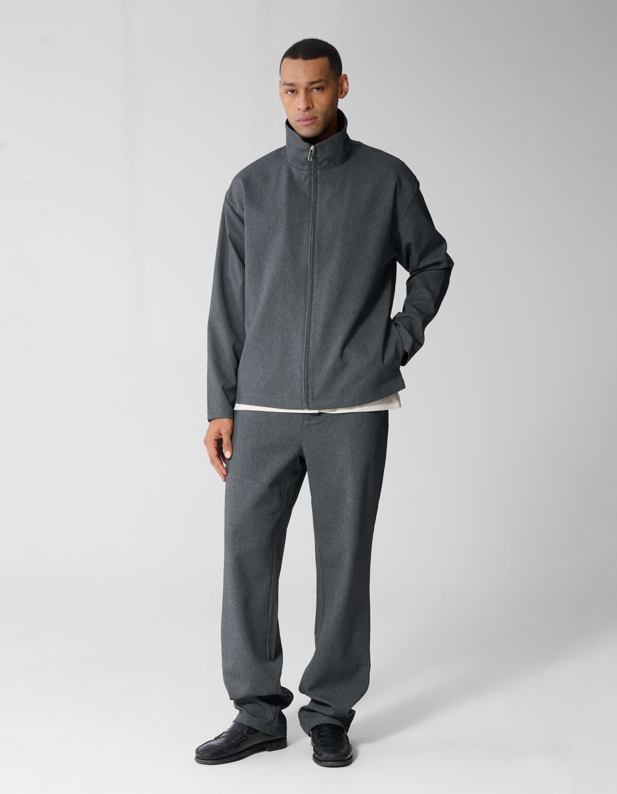 Melange Broek Grijs SHOEBY MEN