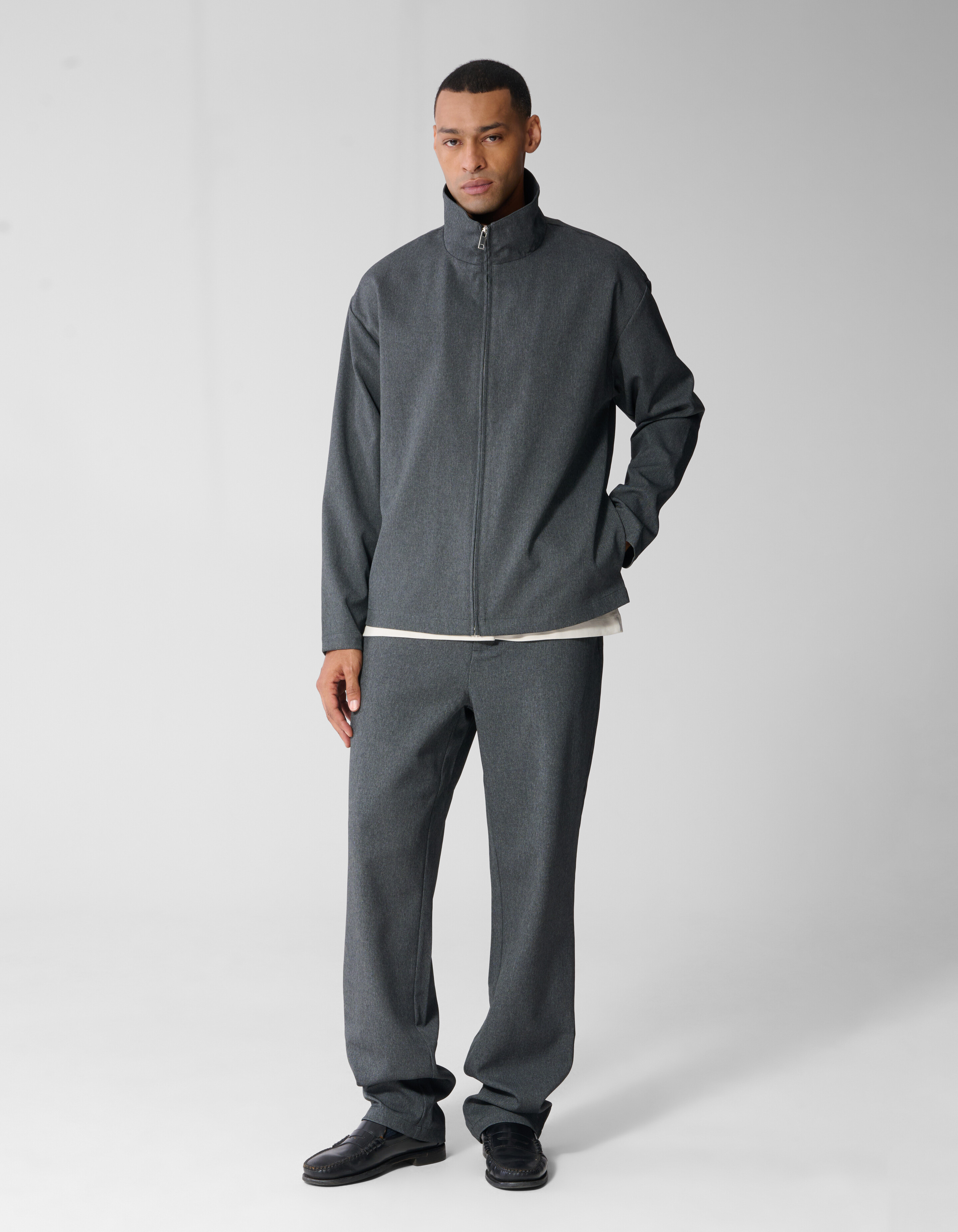 Melange Broek Grijs SHOEBY MEN