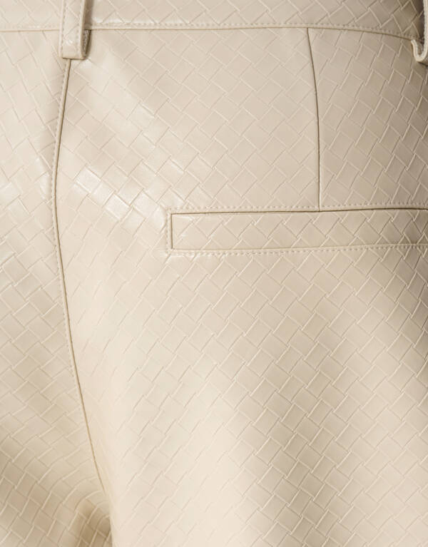 Braided Barrel Fit Broek Gebroken Wit SHOEBY WOMEN