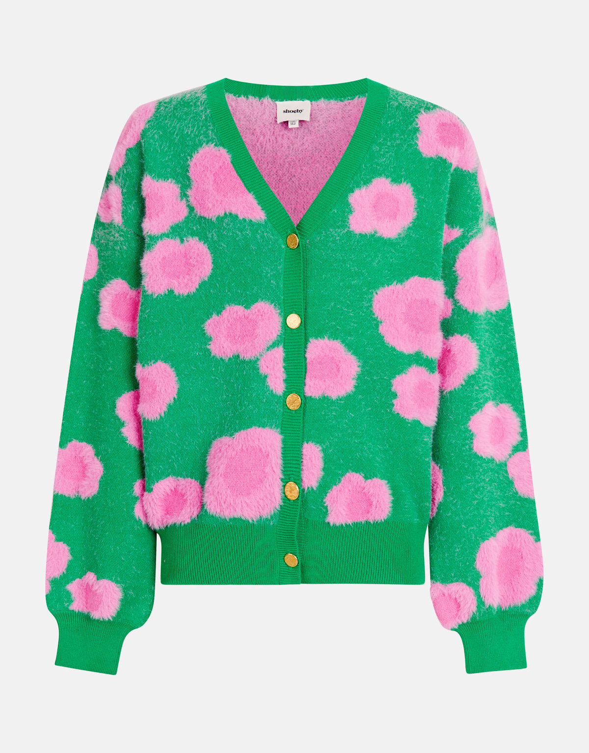 Bloemenprint Vest Groen SHOEBY GIRLS