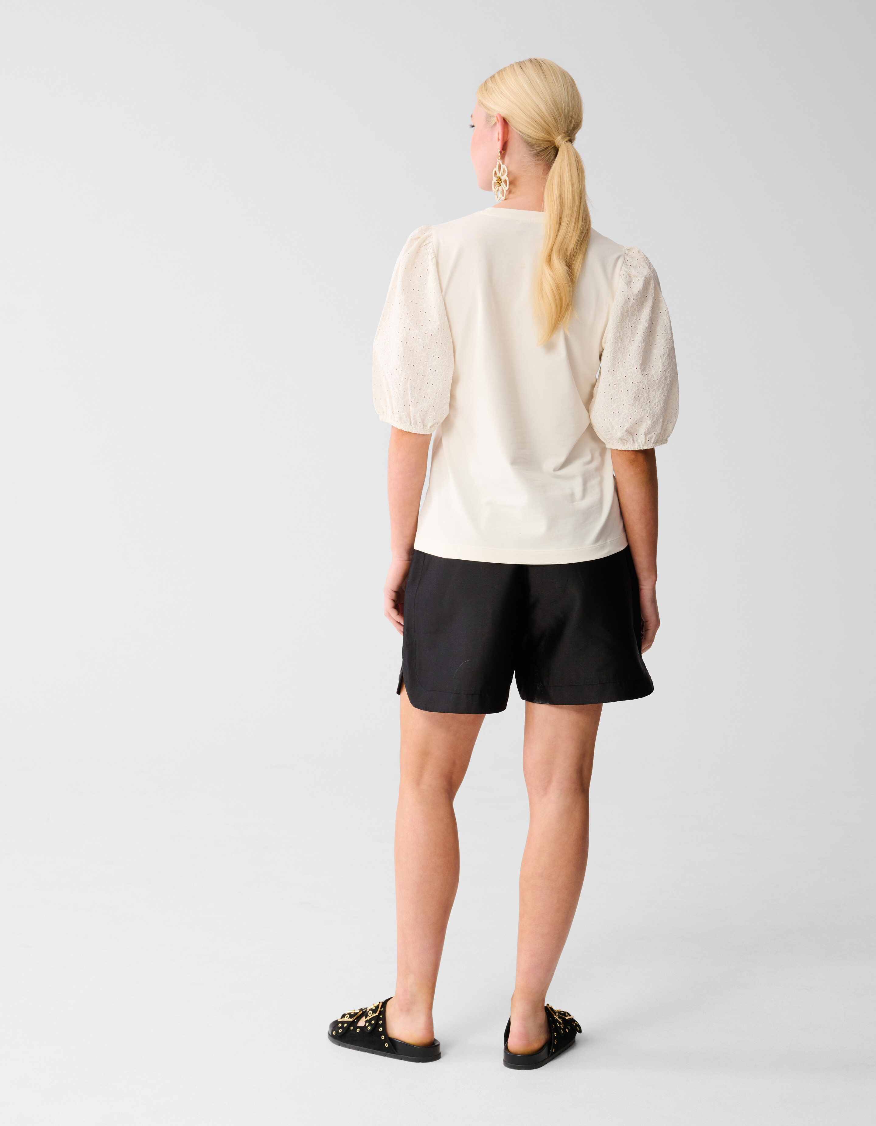 Embroidery Top Gebroken Wit SHOEBY WOMEN