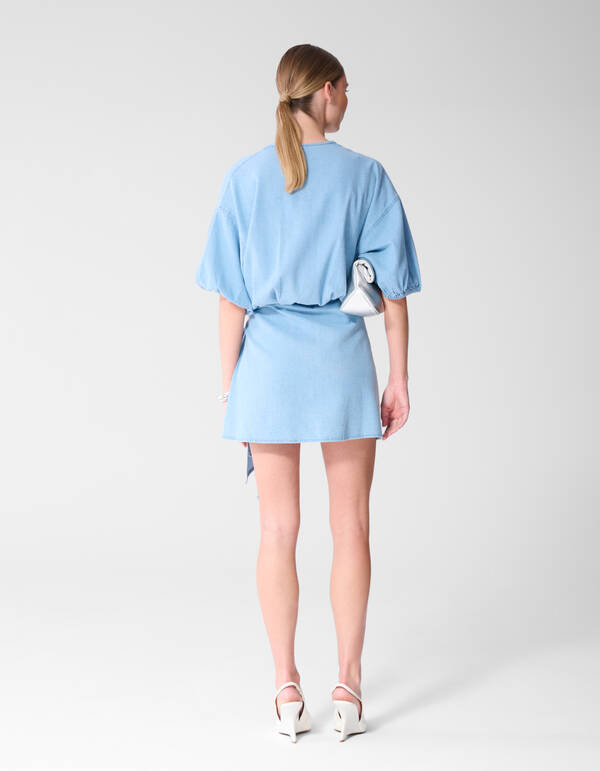 Mini Denim Wikkeljurk Blauw SHOEBY WOMEN