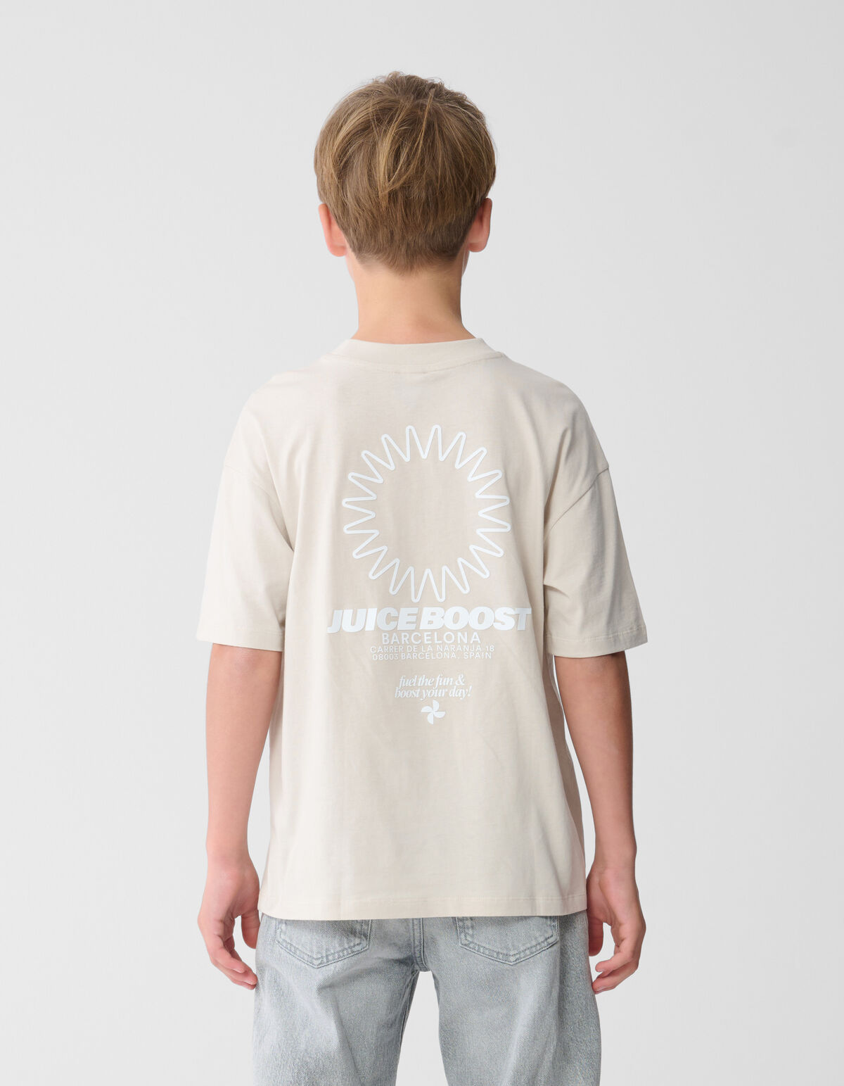 Boost Artwork T-shirt Beige SHOEBY BOYS