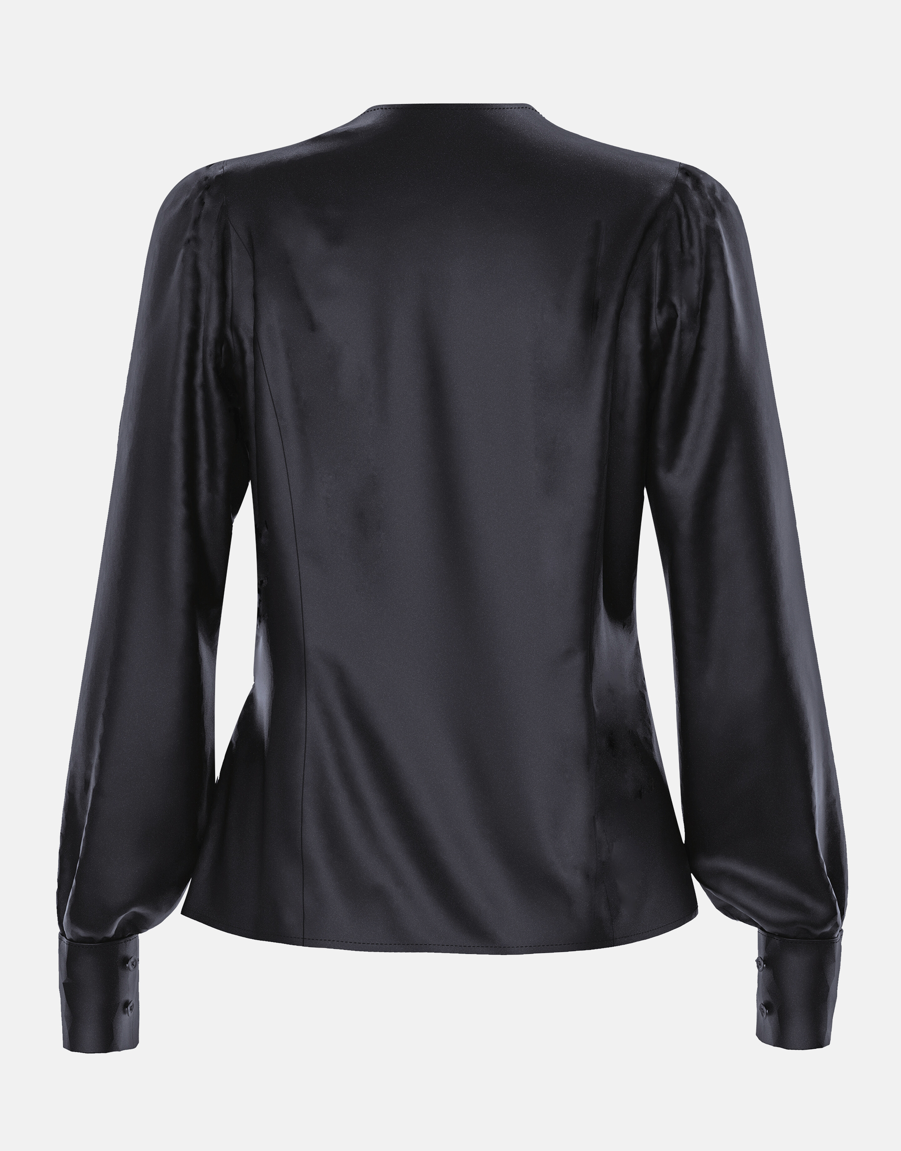 Satijnen Wikkelblouse Zwart SHOEBY WOMEN